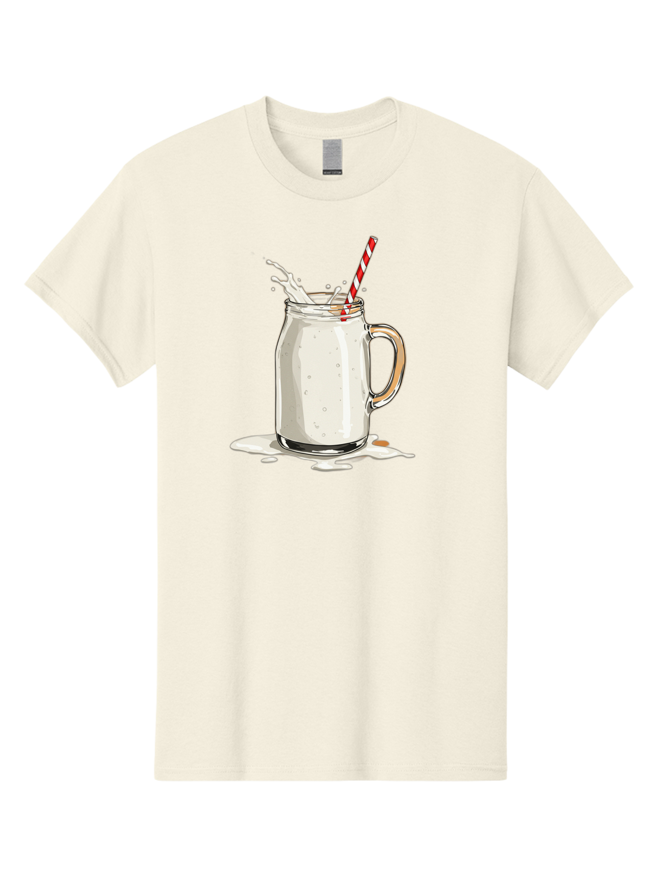 Milkshake-Mason-Jar Men'S Graphic Tee, 100% Cotton, Comfortable Casual Summer Wear, Machine Washable, Vintage Camera, Old Camera, Antique Camera, Black Camera, Classic Photography, Photography Equipment, Nostalgic Device, Film Camera, Bai155