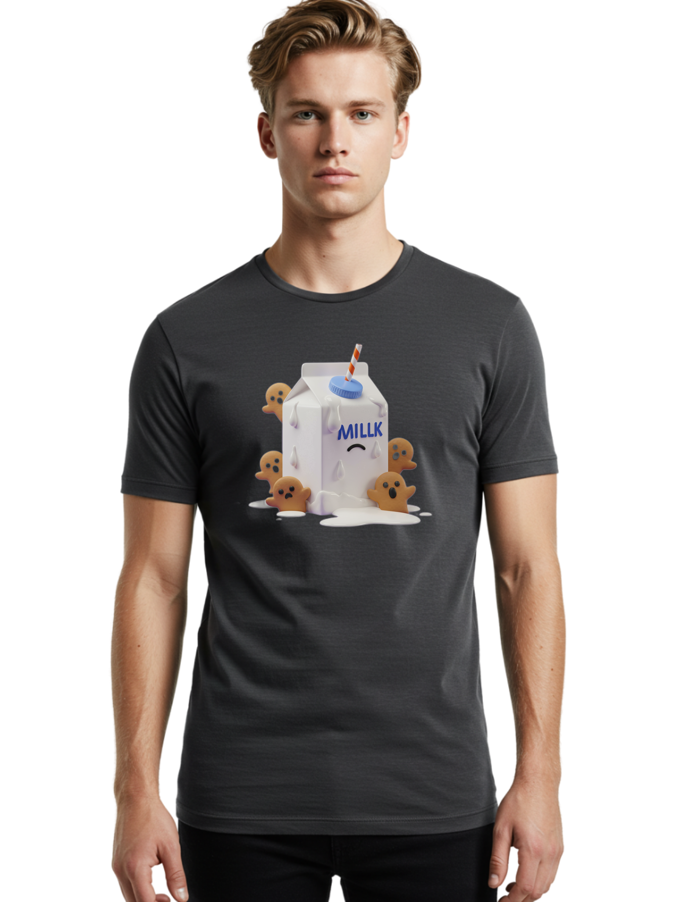 Millk Men'S Graphic Tee, 100% Cotton, Comfortable Casual Summer Wear, Machine Washable, Vintage Camera, Old Camera, Antique Camera, Black Camera, Classic Photography, Photography Equipment, Nostalgic Device, Film Camera, Camera Art Bai156