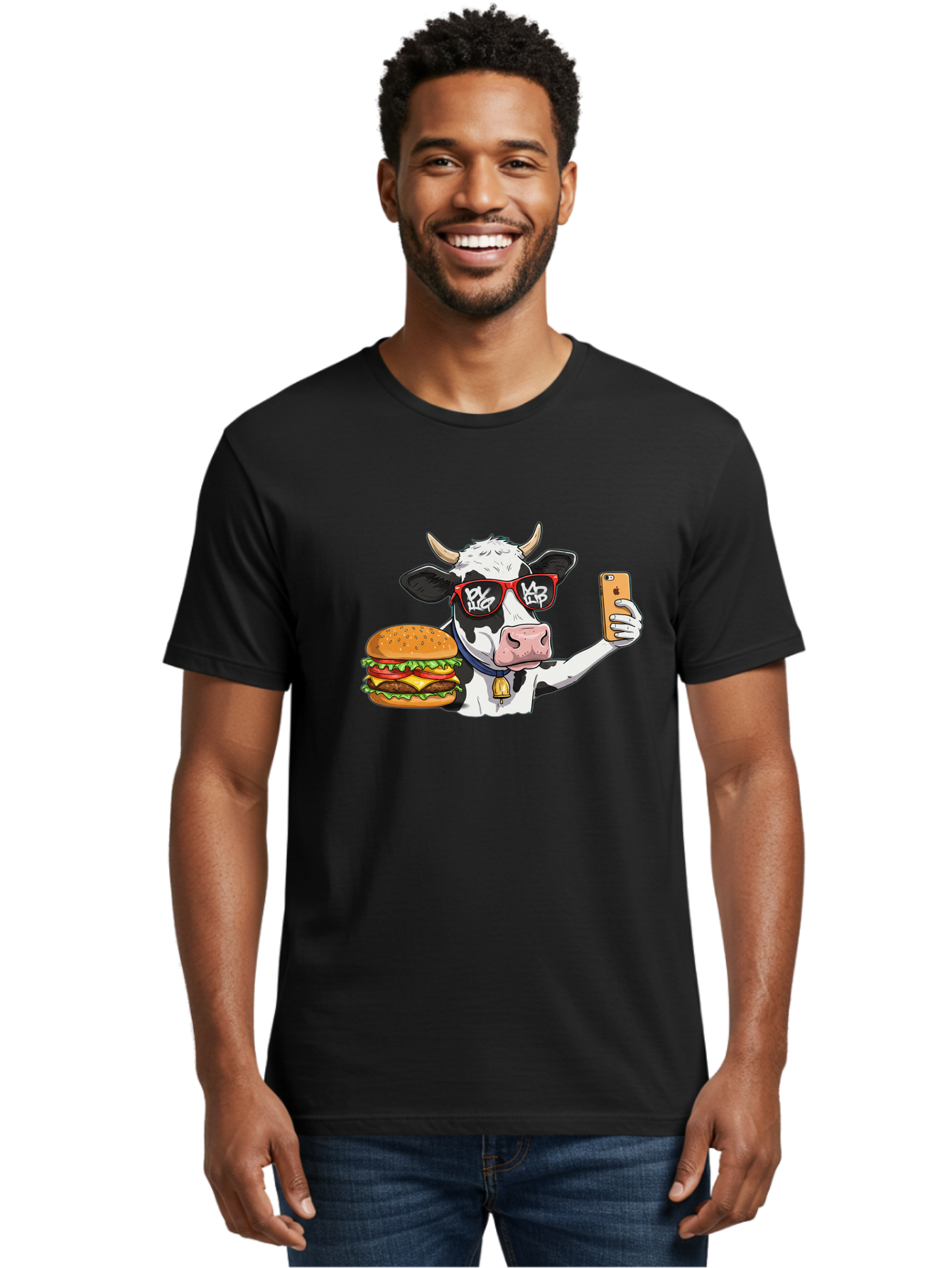 Moo-Burger-1 Men'S Graphic Tee, 100% Cotton, Comfortable Casual Summer Wear, Machine Washable, Vintage Camera, Old Camera, Antique Camera, Black Camera, Classic Photography, Photography Equipment, Nostalgic Device, Film Camera, Camera Art Bai160