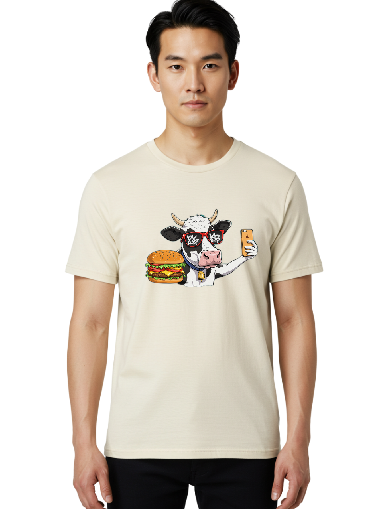 Moo-Burger-1 Men'S Graphic Tee, 100% Cotton, Comfortable Casual Summer Wear, Machine Washable, Vintage Camera, Old Camera, Antique Camera, Black Camera, Classic Photography, Photography Equipment, Nostalgic Device, Film Camera, Camera Art Bai160