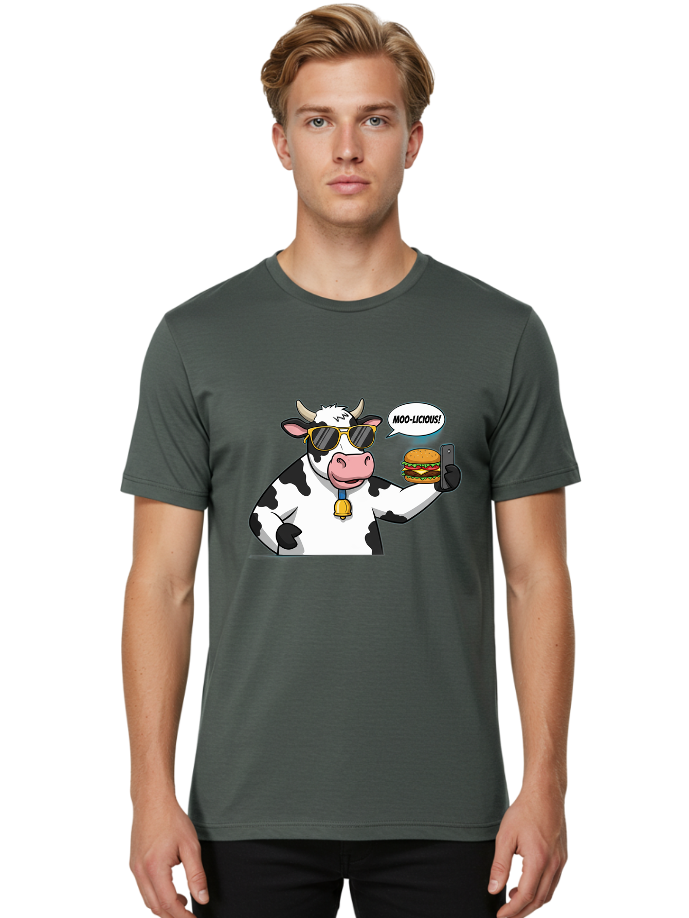 Moo-Licious Men'S Graphic Tee, 100% Cotton, Comfortable Casual Summer Wear, Machine Washable, Vintage Camera, Old Camera, Antique Camera, Black Camera, Classic Photography, Photography Equipment, Nostalgic Device, Film Camera, Camera Art Bai162