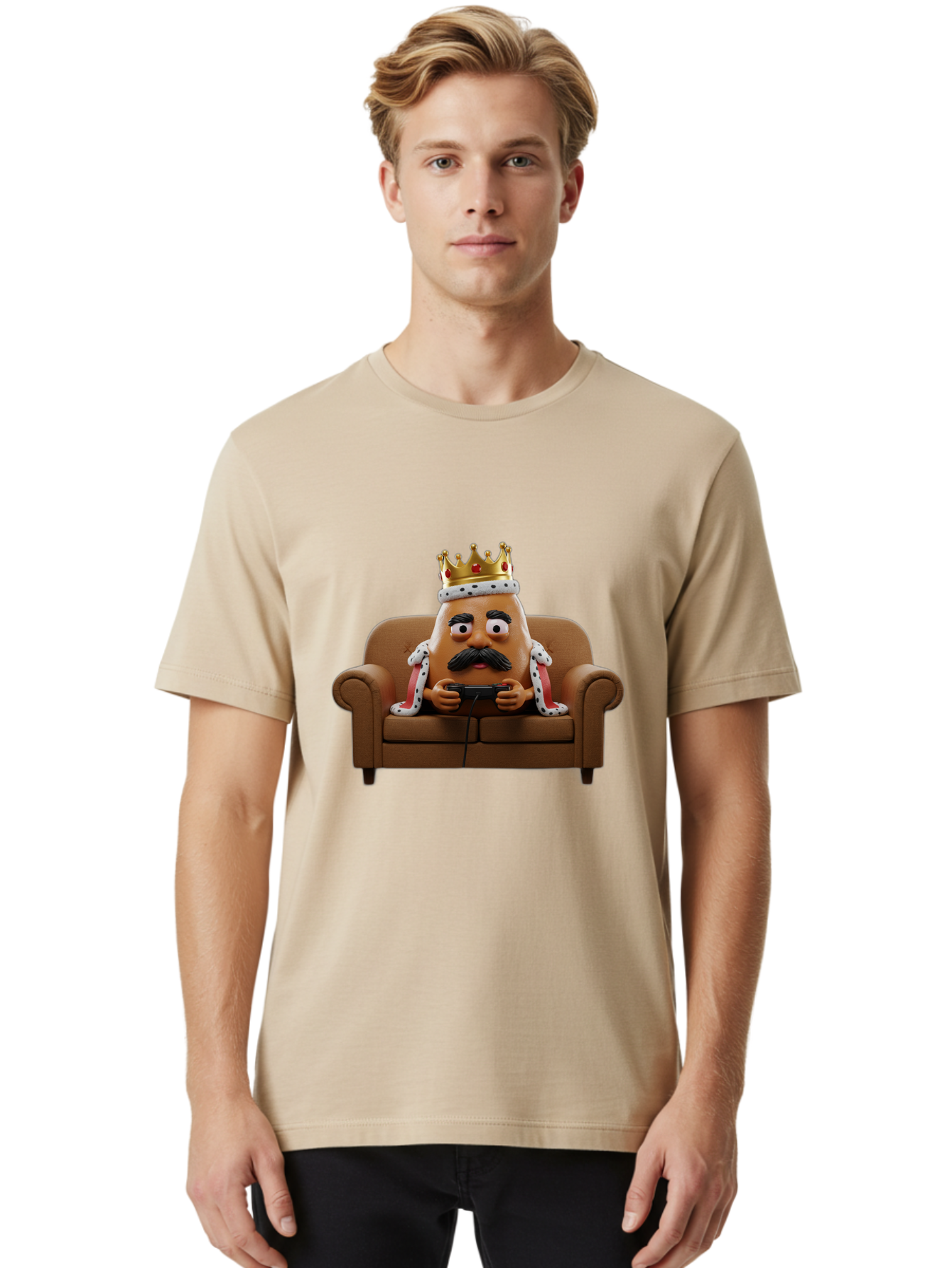 Mr-Potato-Head-King Men'S Graphic Tee, 100% Cotton, Comfortable Casual Summer Wear, Machine Washable, Vintage Camera, Old Camera, Antique Camera, Black Camera, Classic Photography, Photography Equipment, Nostalgic Device, Film Camera, Bai169