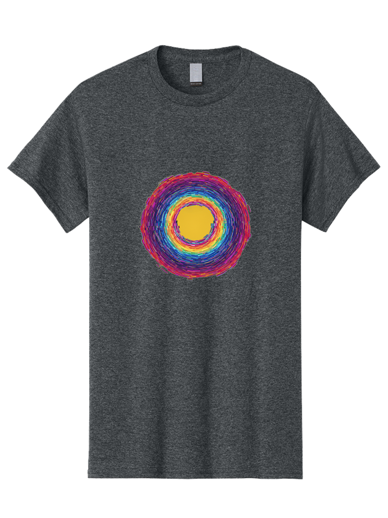 Multicolored-Circle Men'S Graphic Tee, 100% Cotton, Comfortable Casual Summer Wear, Machine Washable, Vintage Camera, Old Camera, Antique Camera, Black Camera, Classic Photography, Photography Equipment, Nostalgic Device, Film Camera, Bai171