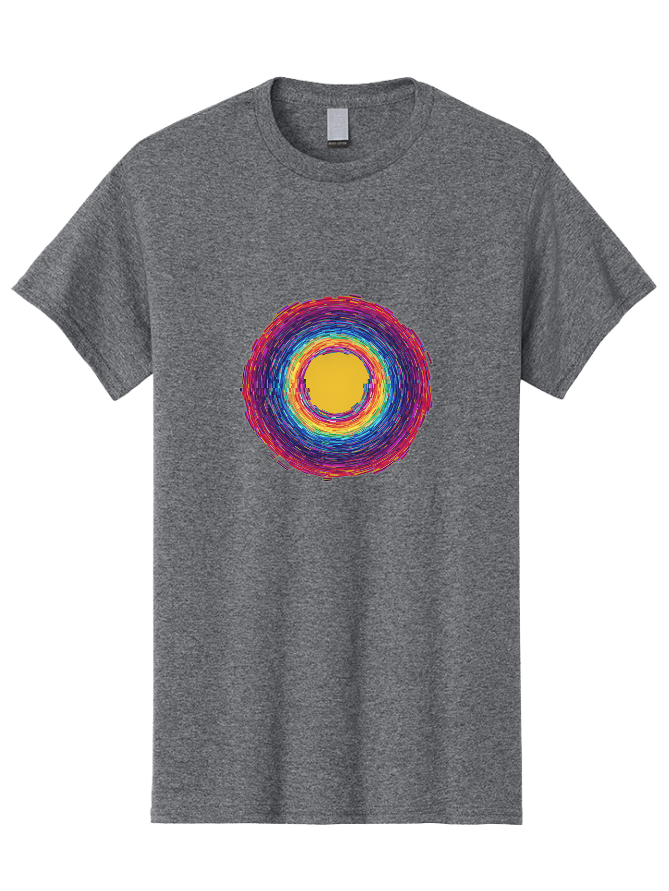 Multicolored-Circle Men'S Graphic Tee, 100% Cotton, Comfortable Casual Summer Wear, Machine Washable, Vintage Camera, Old Camera, Antique Camera, Black Camera, Classic Photography, Photography Equipment, Nostalgic Device, Film Camera, Bai171