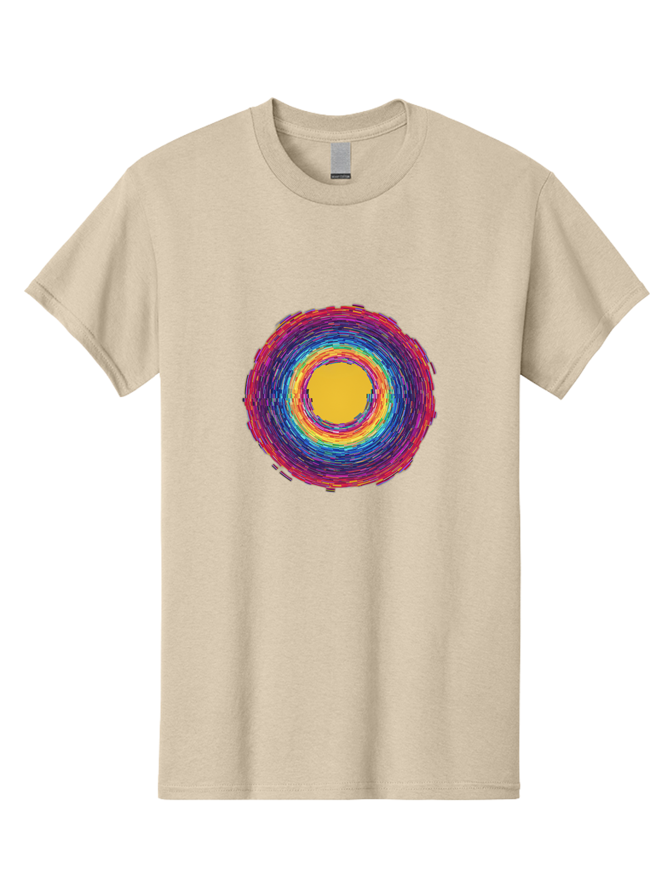 Multicolored-Circle Men'S Graphic Tee, 100% Cotton, Comfortable Casual Summer Wear, Machine Washable, Vintage Camera, Old Camera, Antique Camera, Black Camera, Classic Photography, Photography Equipment, Nostalgic Device, Film Camera, Bai171