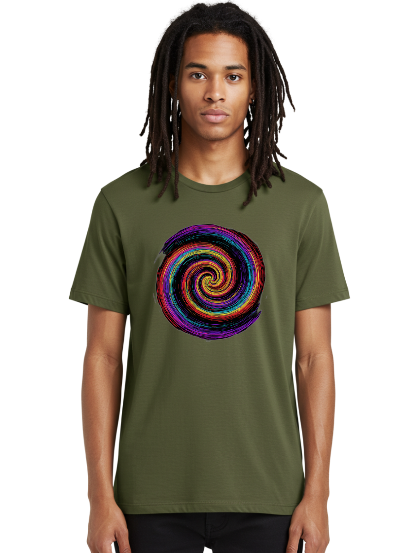 Multicolored-Spiral Men'S Graphic Tee, 100% Cotton, Comfortable Casual Summer Wear, Machine Washable, Vintage Camera, Old Camera, Antique Camera, Black Camera, Classic Photography, Photography Equipment, Nostalgic Device, Film Camera, Bai172