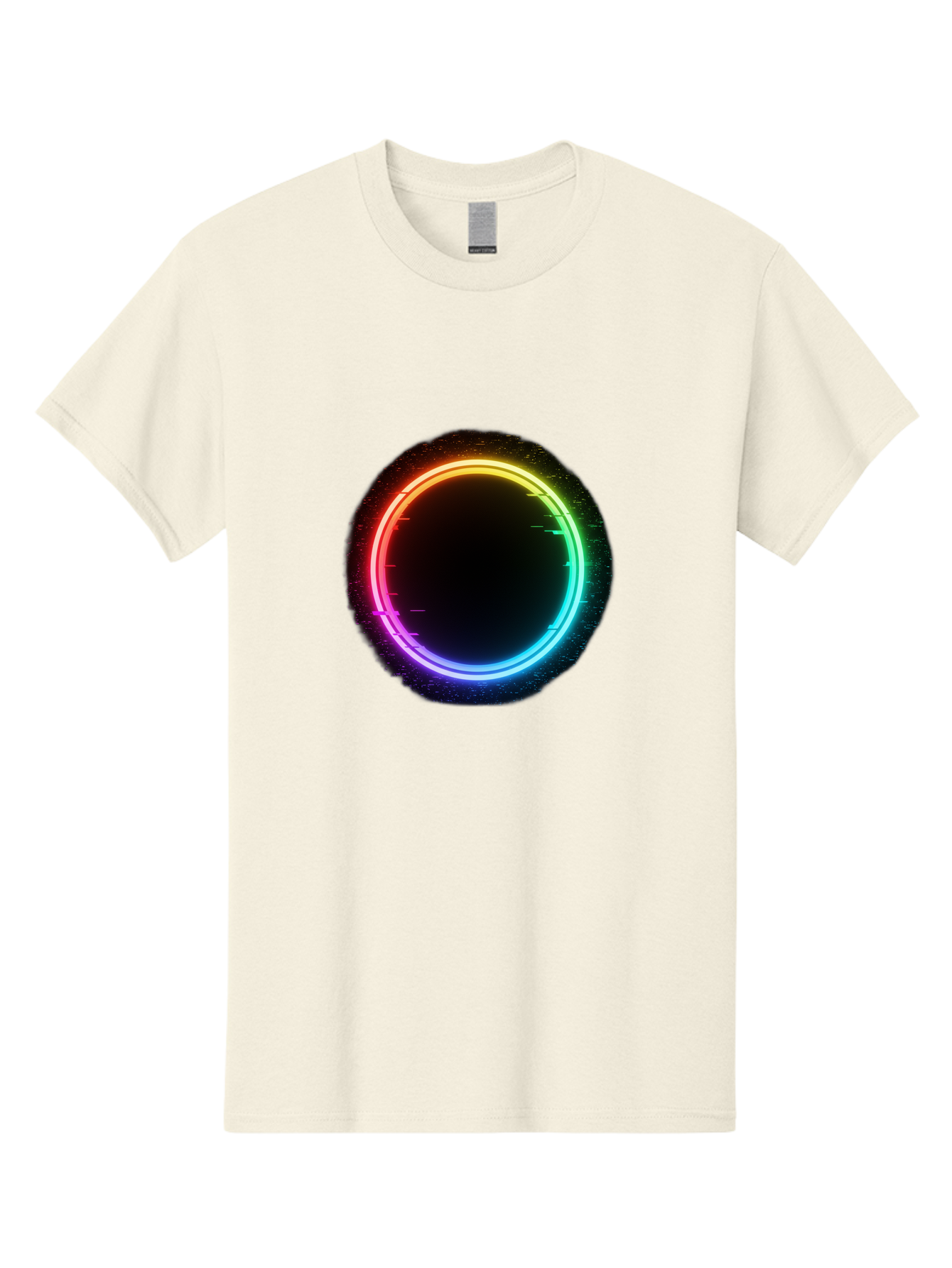 Neon-Circle-2 Men'S Graphic Tee, 100% Cotton, Comfortable Casual Summer Wear, Machine Washable, Vintage Camera, Old Camera, Antique Camera, Black Camera, Classic Photography, Photography Equipment, Nostalgic Device, Film Camera, Camera Art Bai178
