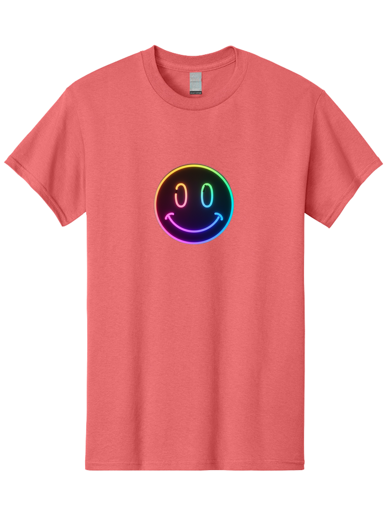Neon-Smiley Men'S Graphic Tee, 100% Cotton, Comfortable Casual Summer Wear, Machine Washable, Vintage Camera, Old Camera, Antique Camera, Black Camera, Classic Photography, Photography Equipment, Nostalgic Device, Film Camera, Camera Art Bai185