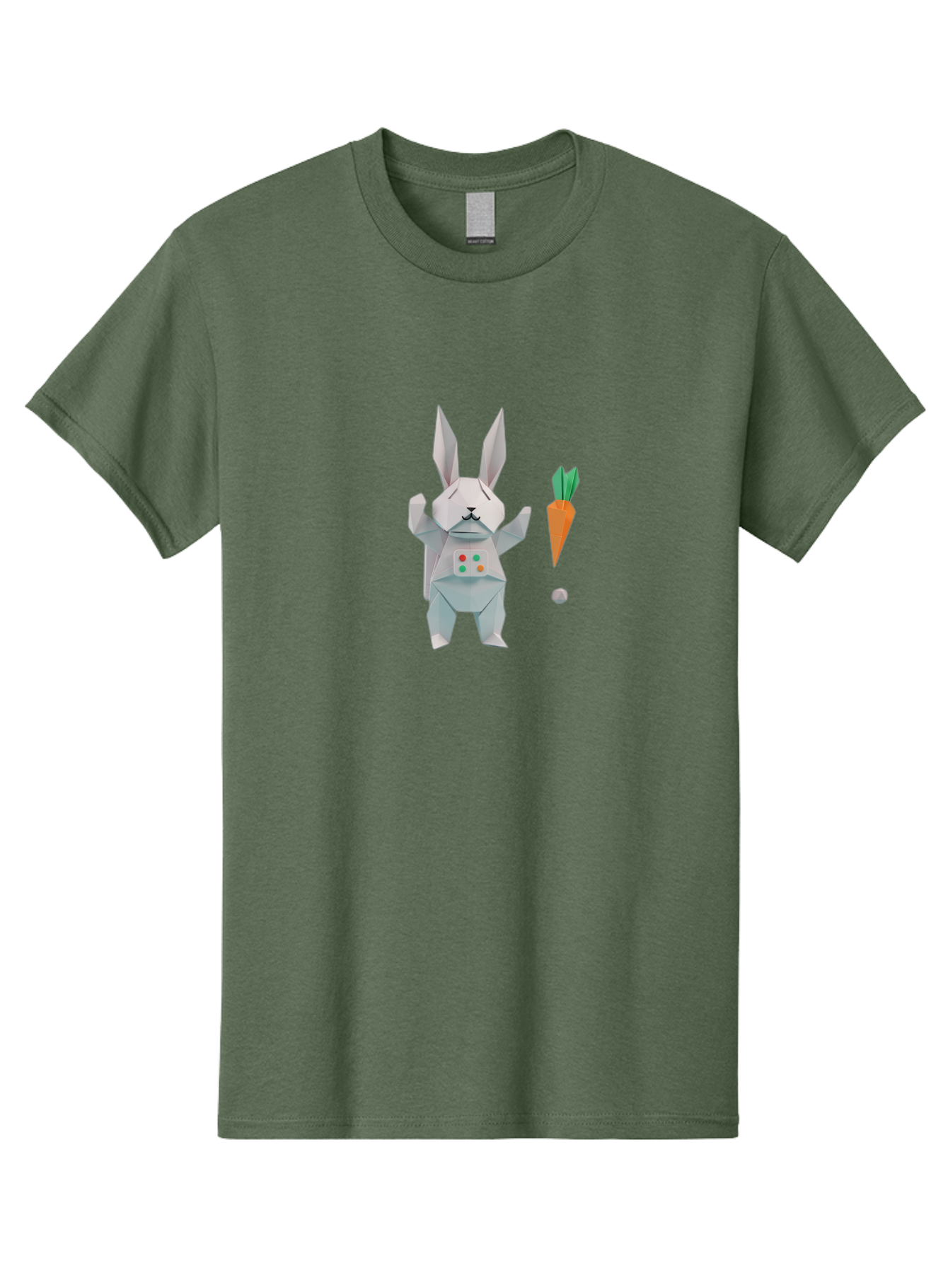 Origami-Bunny-With-Carrot Men'S Graphic Tee, 100% Cotton, Comfortable Casual Summer Wear, Machine Washable, Vintage Camera, Old Camera, Antique Camera, Black Camera, Classic Photography, Photography Equipment, Nostalgic Device, Film Camera, Bai197