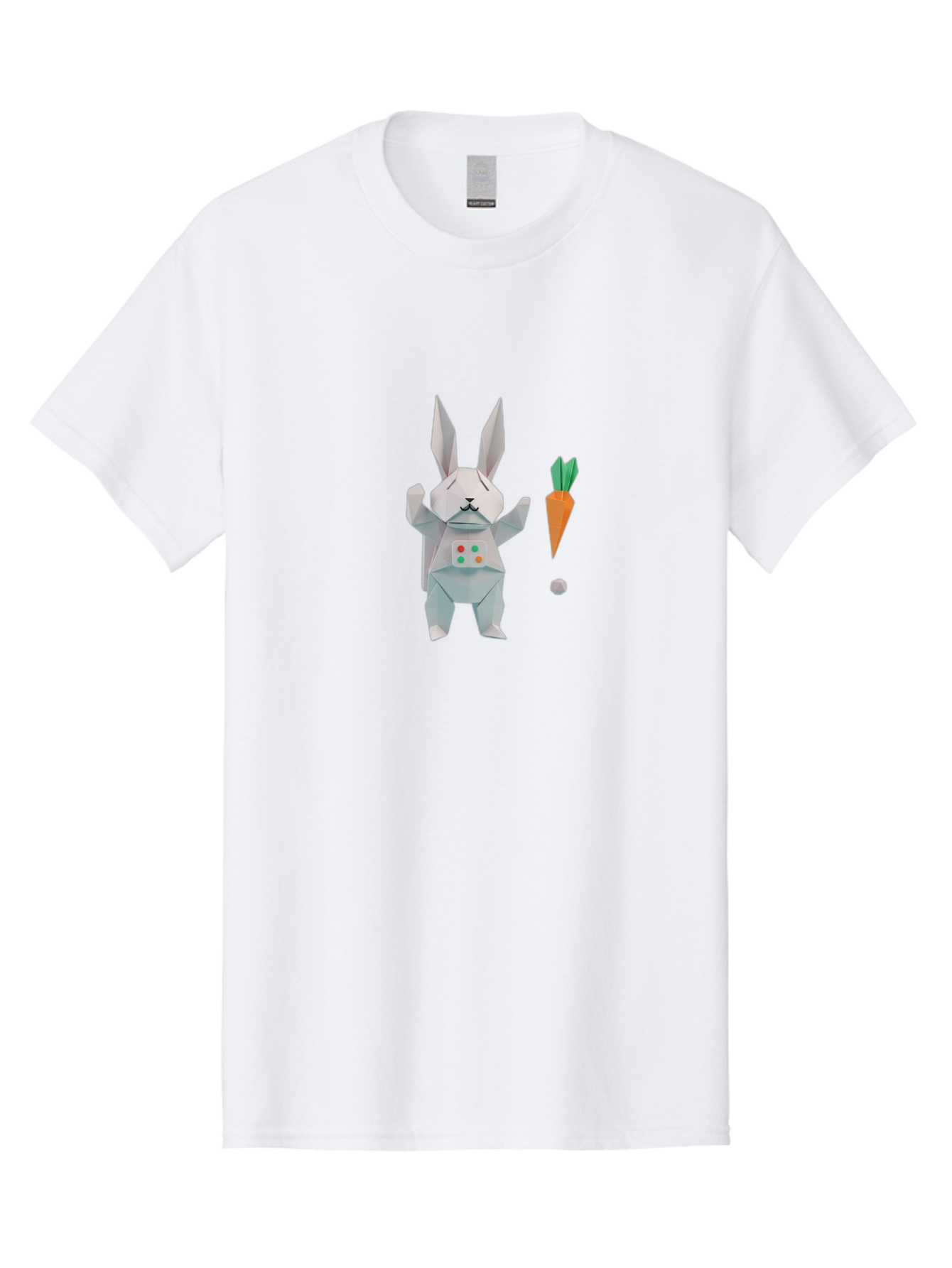 Origami-Bunny-With-Carrot Men'S Graphic Tee, 100% Cotton, Comfortable Casual Summer Wear, Machine Washable, Vintage Camera, Old Camera, Antique Camera, Black Camera, Classic Photography, Photography Equipment, Nostalgic Device, Film Camera, Bai197