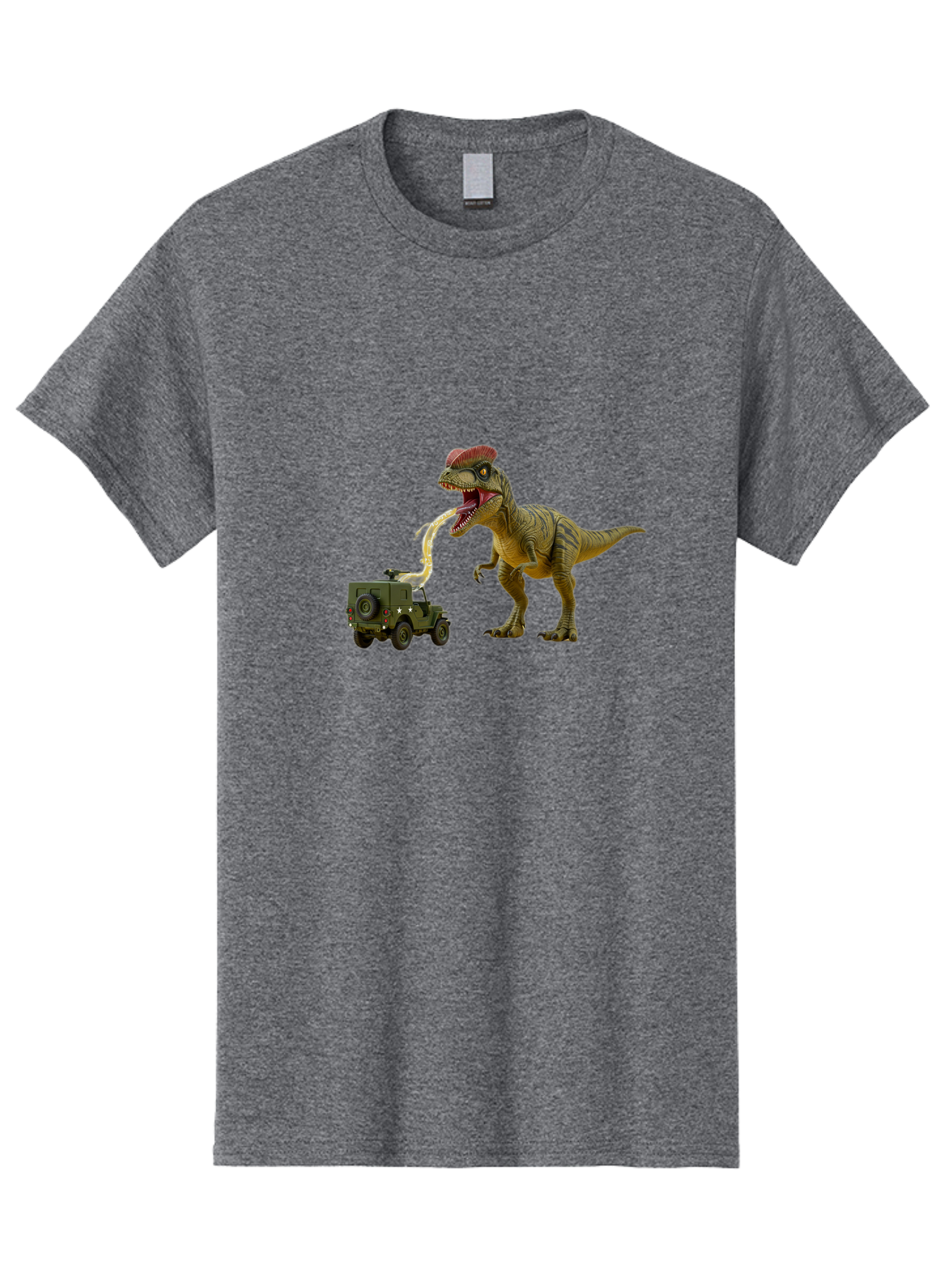 Parasaurolophus-Eating-Military-Vehicle Men'S Graphic Tee, 100% Cotton, Comfortable Casual Summer Wear, Machine Washable, Vintage Camera, Old Camera, Antique Camera, Black Camera, Classic Photography, Photography Equipment, Nostalgic Device, Bai206