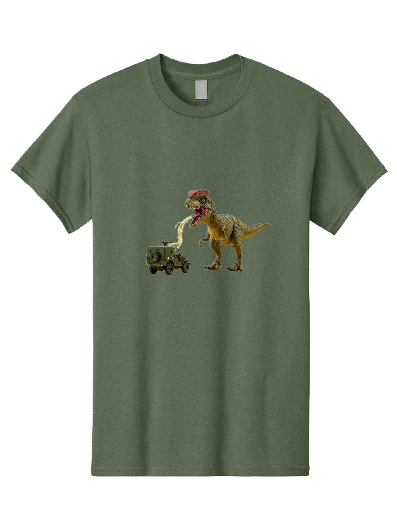 Parasaurolophus-Eating-Military-Vehicle Men'S Graphic Tee, 100% Cotton, Comfortable Casual Summer Wear, Machine Washable, Vintage Camera, Old Camera, Antique Camera, Black Camera, Classic Photography, Photography Equipment, Nostalgic Device, Bai206