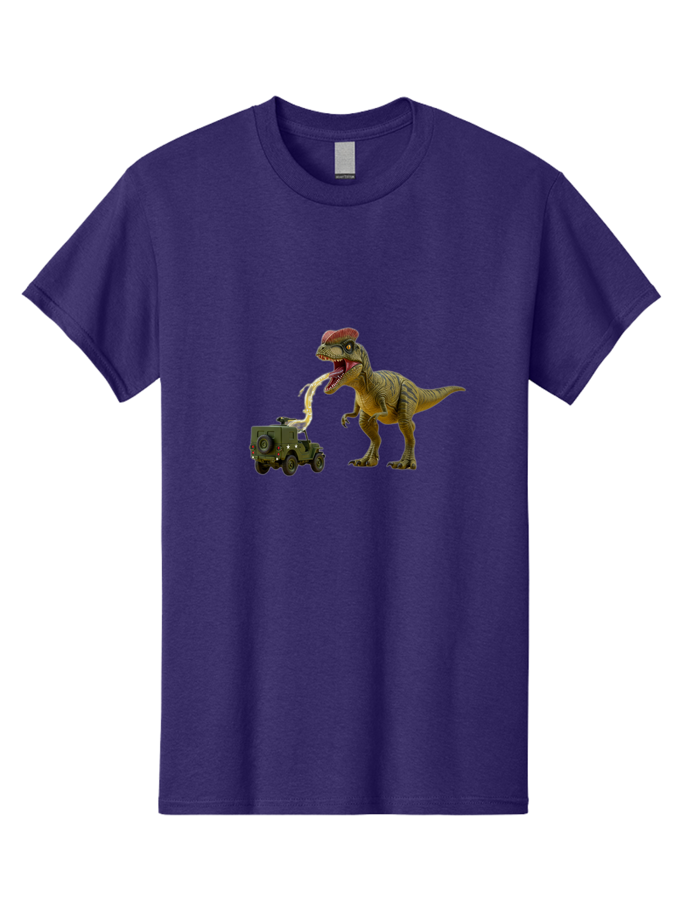 Parasaurolophus-Eating-Military-Vehicle Men'S Graphic Tee, 100% Cotton, Comfortable Casual Summer Wear, Machine Washable, Vintage Camera, Old Camera, Antique Camera, Black Camera, Classic Photography, Photography Equipment, Nostalgic Device, Bai206