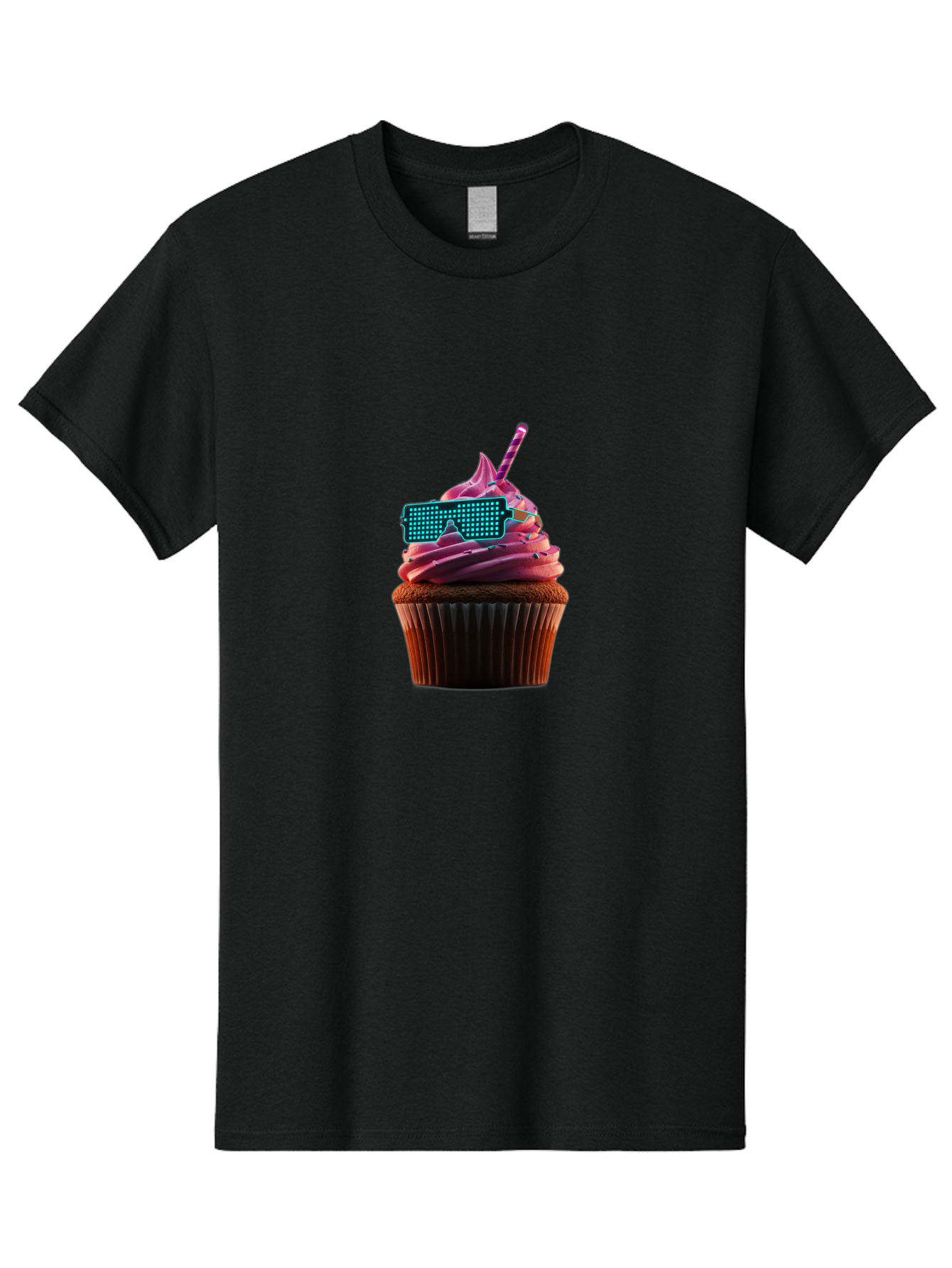 Party-Cupcake Men'S Graphic Tee, 100% Cotton, Comfortable Casual Summer Wear, Machine Washable, Vintage Camera, Old Camera, Antique Camera, Black Camera, Classic Photography, Photography Equipment, Nostalgic Device, Film Camera, Camera Art Bai209
