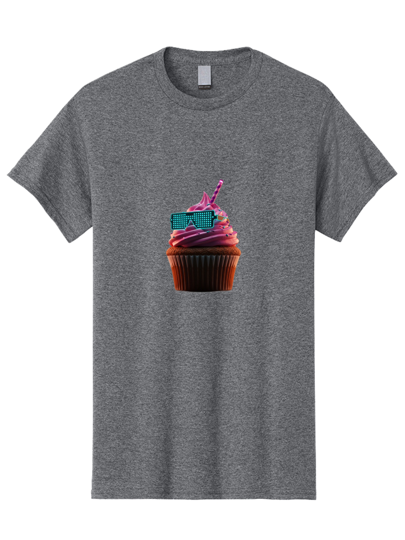 Party-Cupcake Men'S Graphic Tee, 100% Cotton, Comfortable Casual Summer Wear, Machine Washable, Vintage Camera, Old Camera, Antique Camera, Black Camera, Classic Photography, Photography Equipment, Nostalgic Device, Film Camera, Camera Art Bai209