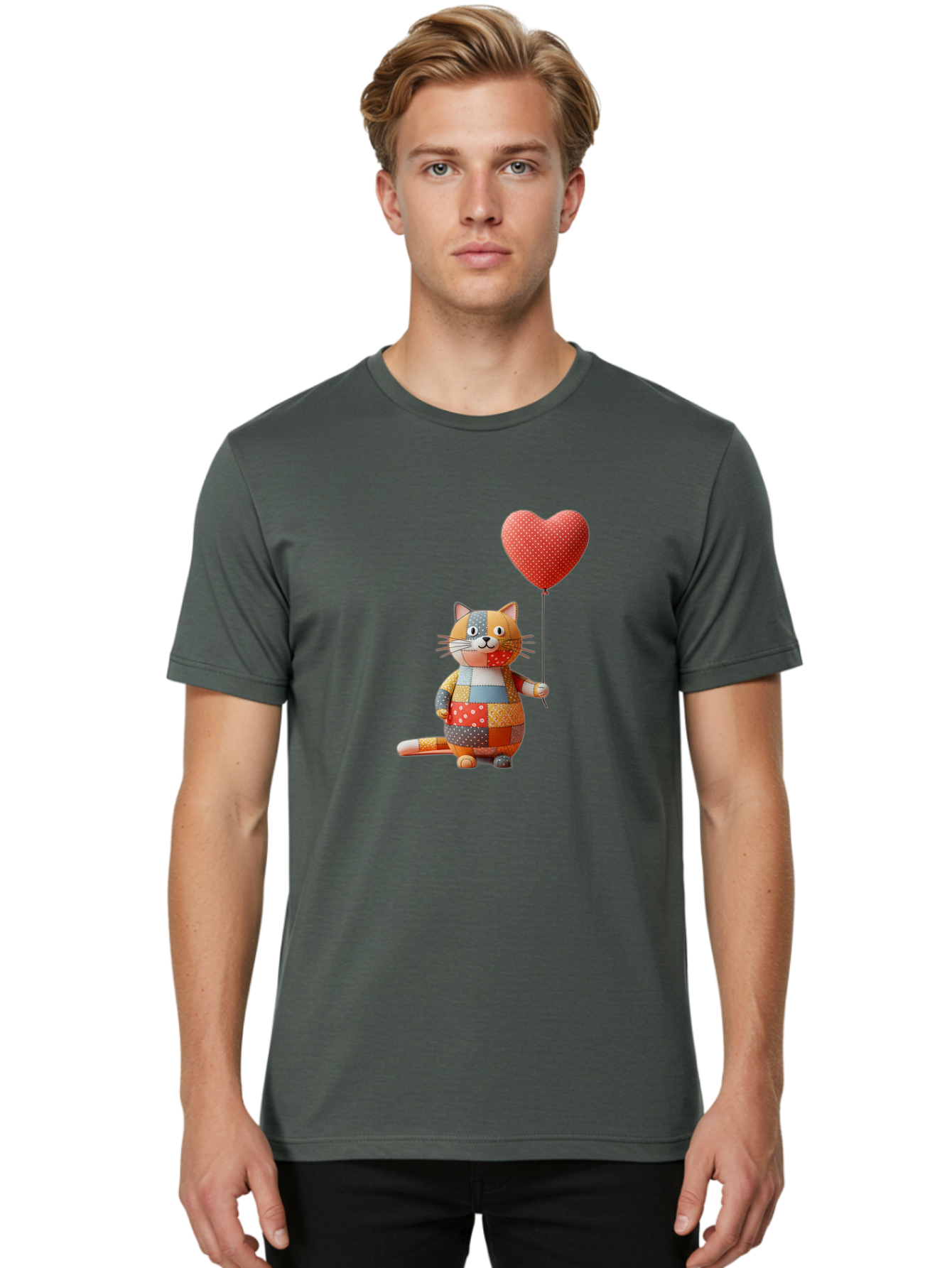 Patchwork-Cat Men'S Graphic Tee, 100% Cotton, Comfortable Casual Summer Wear, Machine Washable, Vintage Camera, Old Camera, Antique Camera, Black Camera, Classic Photography, Photography Equipment, Nostalgic Device, Film Camera, Camera Art Bai210