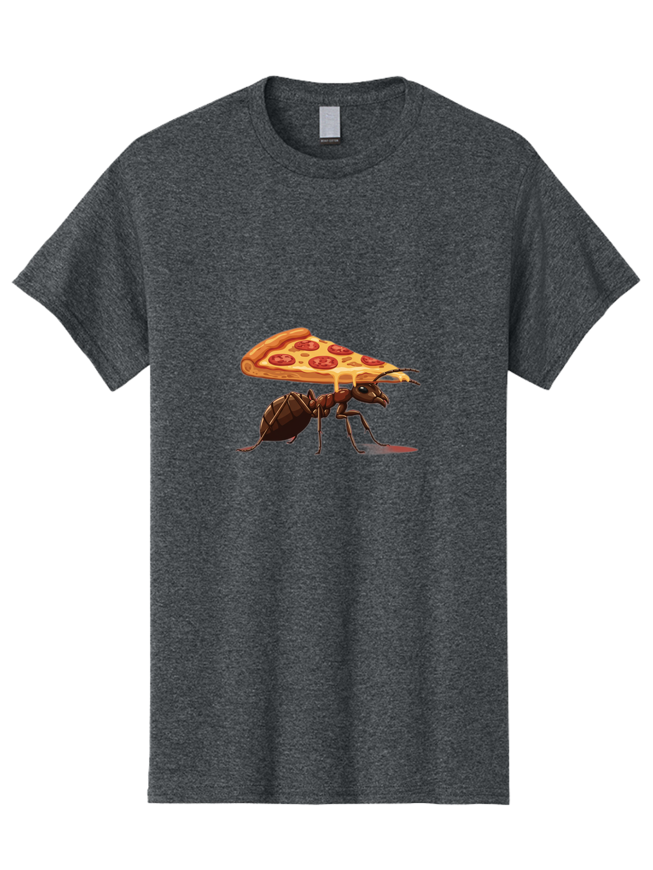 Pepperoni-Pizza-Slice-Ant Men'S Graphic Tee, 100% Cotton, Comfortable Casual Summer Wear, Machine Washable, Vintage Camera, Old Camera, Antique Camera, Black Camera, Classic Photography, Photography Equipment, Nostalgic Device, Film Camera, Bai212