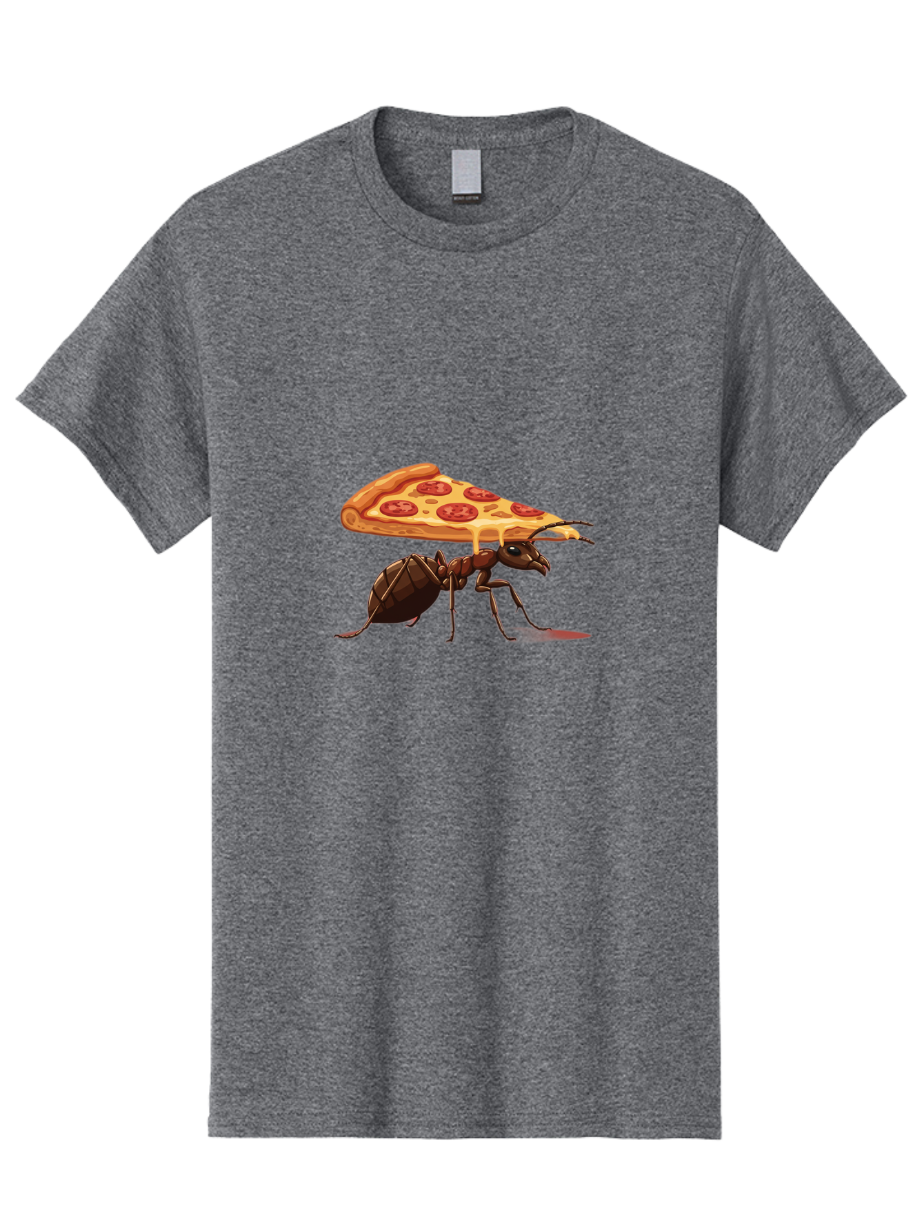 Pepperoni-Pizza-Slice-Ant Men'S Graphic Tee, 100% Cotton, Comfortable Casual Summer Wear, Machine Washable, Vintage Camera, Old Camera, Antique Camera, Black Camera, Classic Photography, Photography Equipment, Nostalgic Device, Film Camera, Bai212