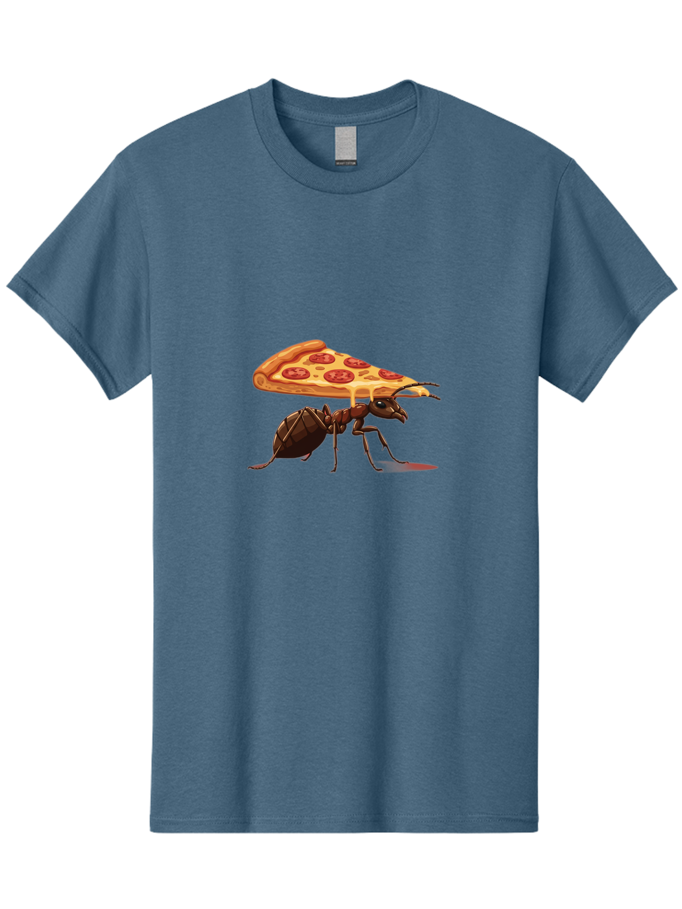 Pepperoni-Pizza-Slice-Ant Men'S Graphic Tee, 100% Cotton, Comfortable Casual Summer Wear, Machine Washable, Vintage Camera, Old Camera, Antique Camera, Black Camera, Classic Photography, Photography Equipment, Nostalgic Device, Film Camera, Bai212