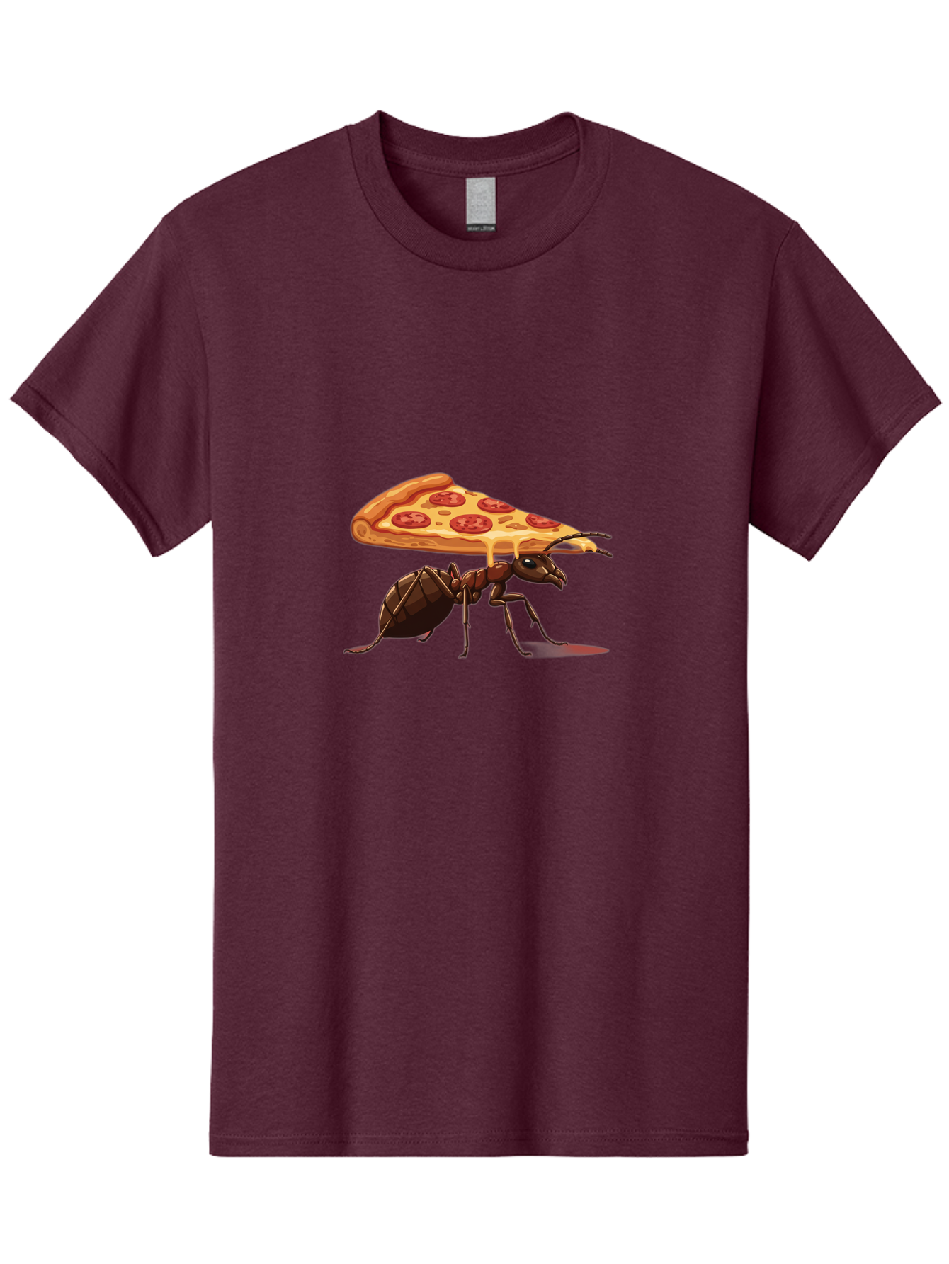 Pepperoni-Pizza-Slice-Ant Men'S Graphic Tee, 100% Cotton, Comfortable Casual Summer Wear, Machine Washable, Vintage Camera, Old Camera, Antique Camera, Black Camera, Classic Photography, Photography Equipment, Nostalgic Device, Film Camera, Bai212