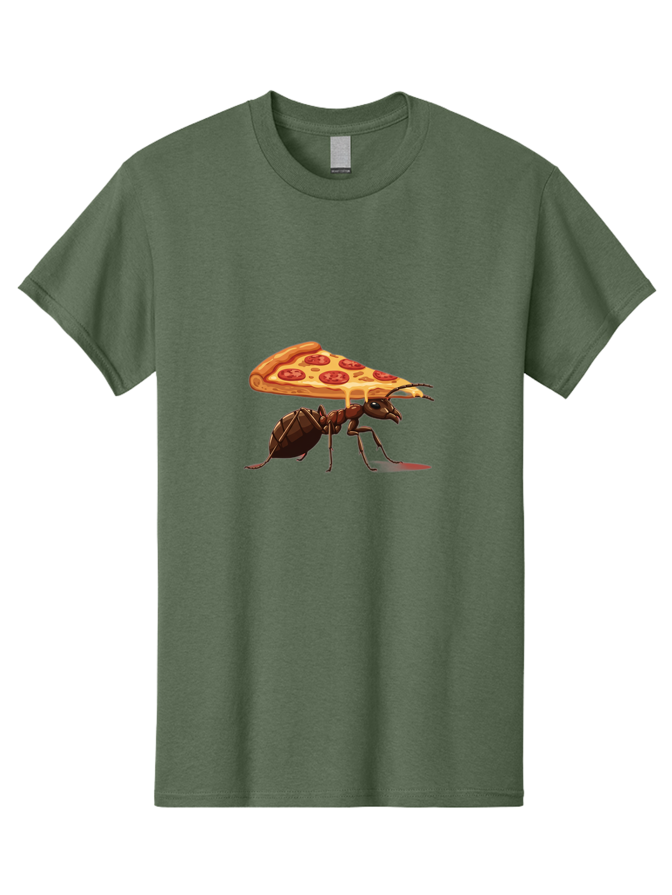 Pepperoni-Pizza-Slice-Ant Men'S Graphic Tee, 100% Cotton, Comfortable Casual Summer Wear, Machine Washable, Vintage Camera, Old Camera, Antique Camera, Black Camera, Classic Photography, Photography Equipment, Nostalgic Device, Film Camera, Bai212