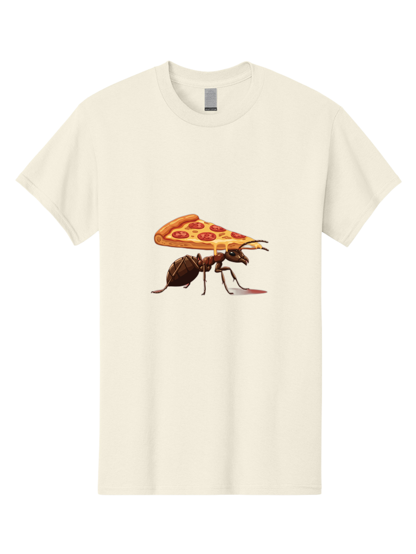 Pepperoni-Pizza-Slice-Ant Men'S Graphic Tee, 100% Cotton, Comfortable Casual Summer Wear, Machine Washable, Vintage Camera, Old Camera, Antique Camera, Black Camera, Classic Photography, Photography Equipment, Nostalgic Device, Film Camera, Bai212