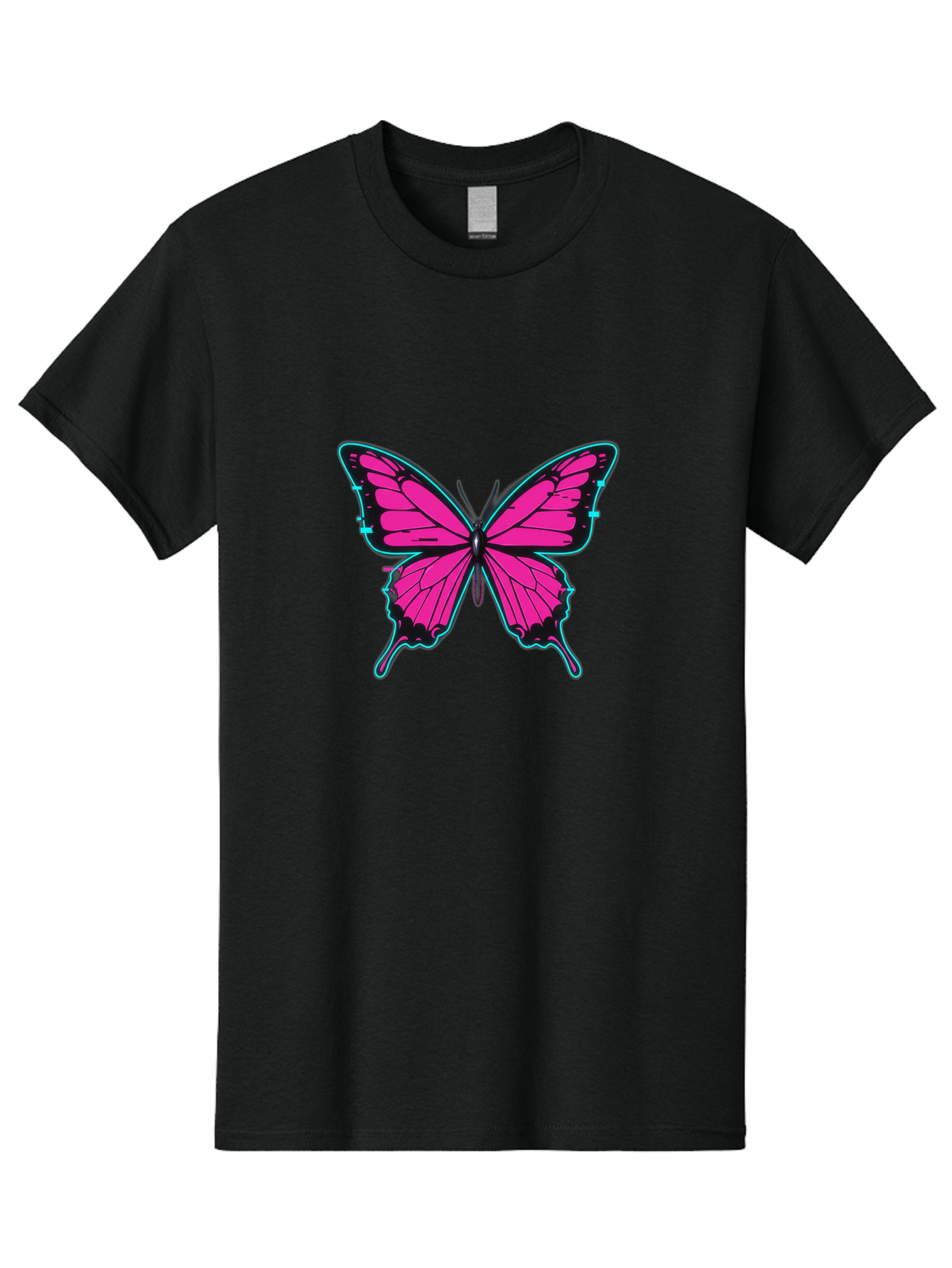 Pink-Butterfly-1 Men'S Graphic Tee, 100% Cotton, Comfortable Casual Summer Wear, Machine Washable, Vintage Camera, Old Camera, Antique Camera, Black Camera, Classic Photography, Photography Equipment, Nostalgic Device, Film Camera, Camera Art Bai215