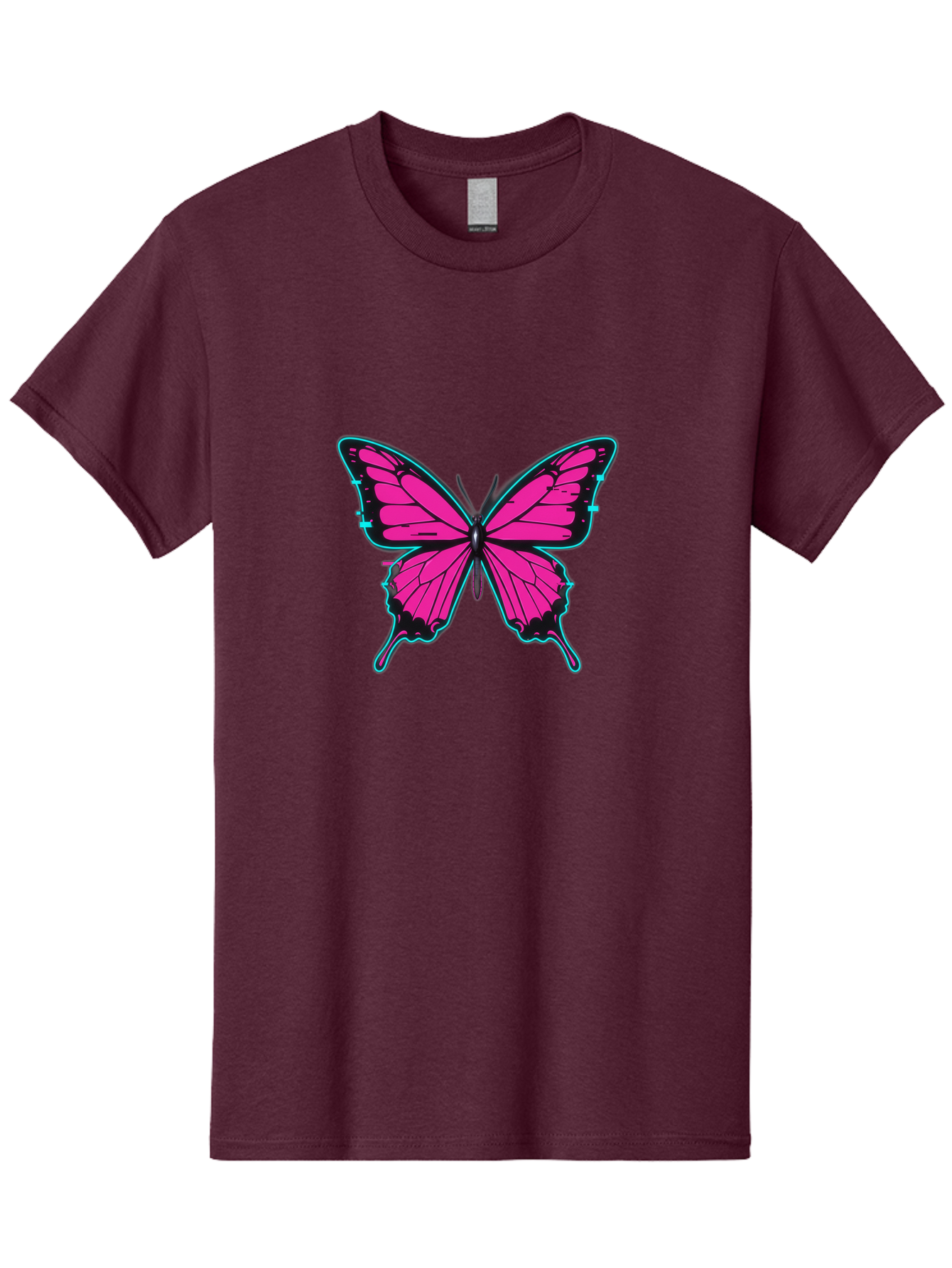Pink-Butterfly-1 Men'S Graphic Tee, 100% Cotton, Comfortable Casual Summer Wear, Machine Washable, Vintage Camera, Old Camera, Antique Camera, Black Camera, Classic Photography, Photography Equipment, Nostalgic Device, Film Camera, Camera Art Bai215
