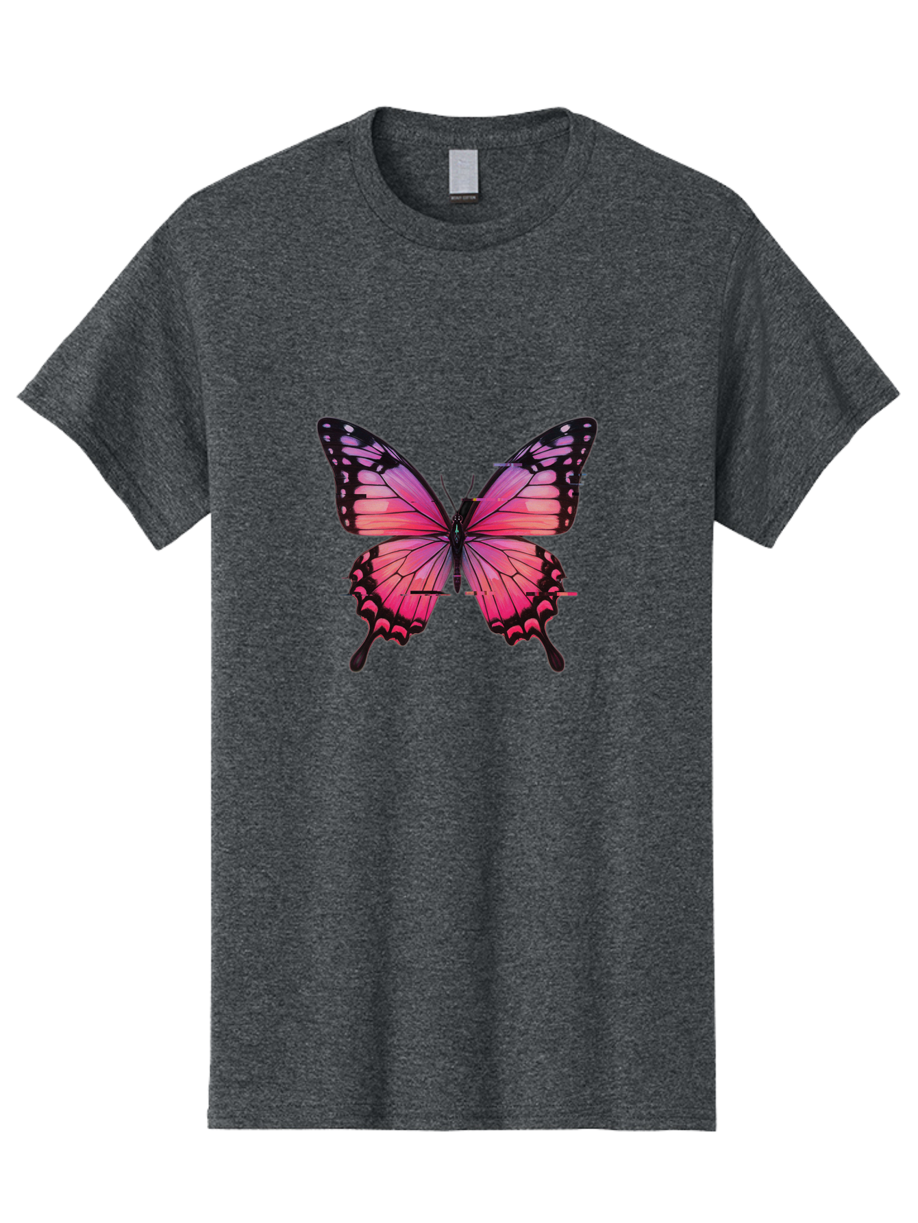 Pink-Butterfly-2 Men'S Graphic Tee, 100% Cotton, Comfortable Casual Summer Wear, Machine Washable, Vintage Camera, Old Camera, Antique Camera, Black Camera, Classic Photography, Photography Equipment, Nostalgic Device, Film Camera, Camera Art Bai216