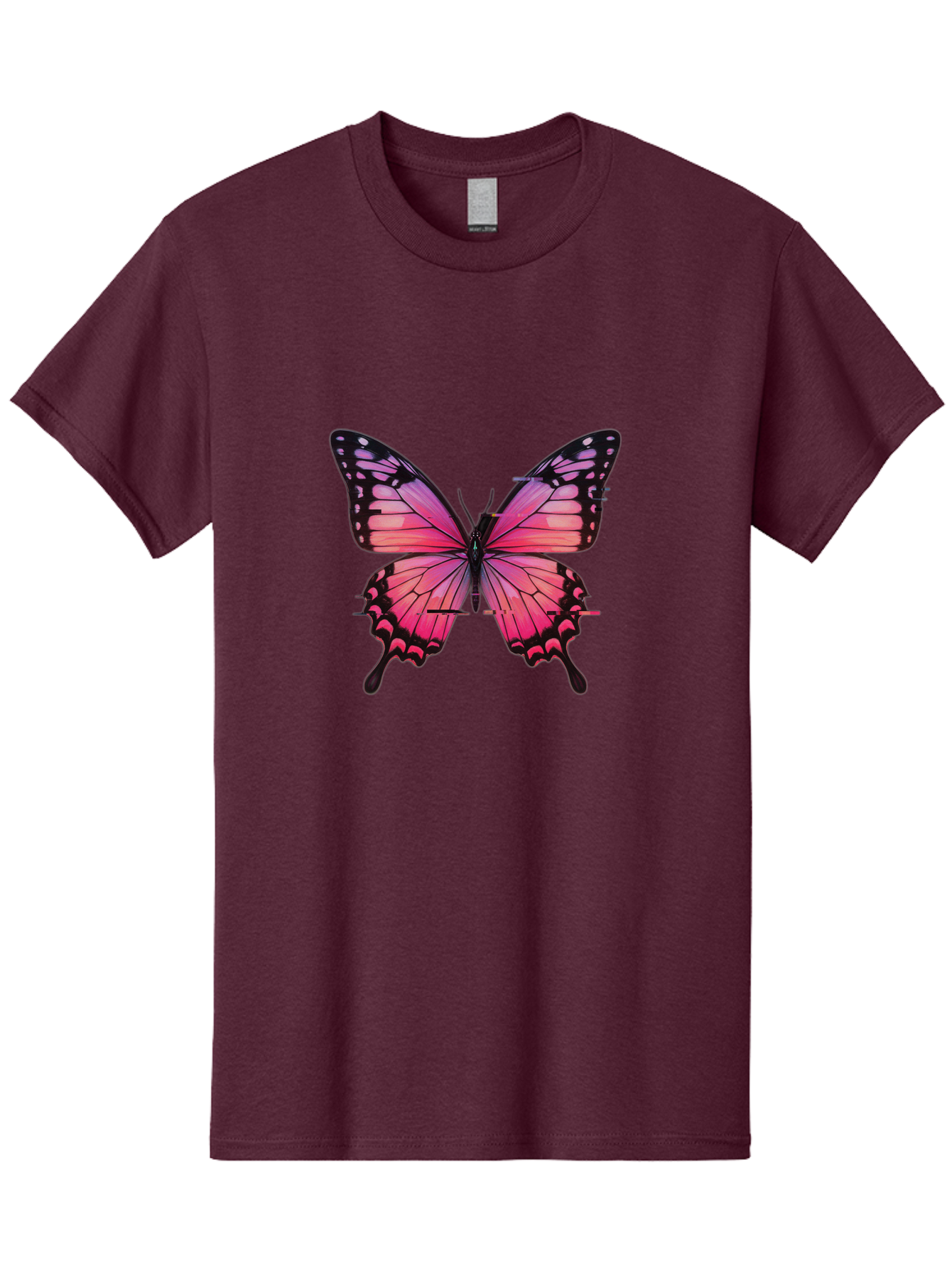 Pink-Butterfly-2 Men'S Graphic Tee, 100% Cotton, Comfortable Casual Summer Wear, Machine Washable, Vintage Camera, Old Camera, Antique Camera, Black Camera, Classic Photography, Photography Equipment, Nostalgic Device, Film Camera, Camera Art Bai216