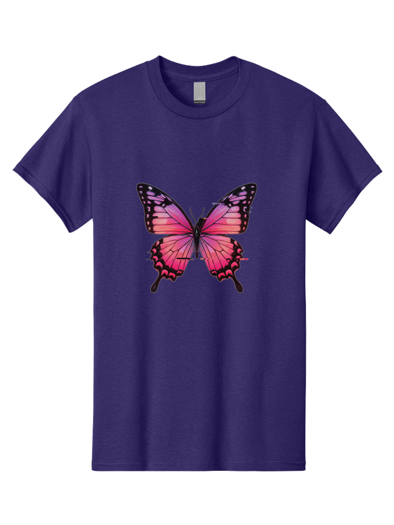 Pink-Butterfly-2 Men'S Graphic Tee, 100% Cotton, Comfortable Casual Summer Wear, Machine Washable, Vintage Camera, Old Camera, Antique Camera, Black Camera, Classic Photography, Photography Equipment, Nostalgic Device, Film Camera, Camera Art Bai216