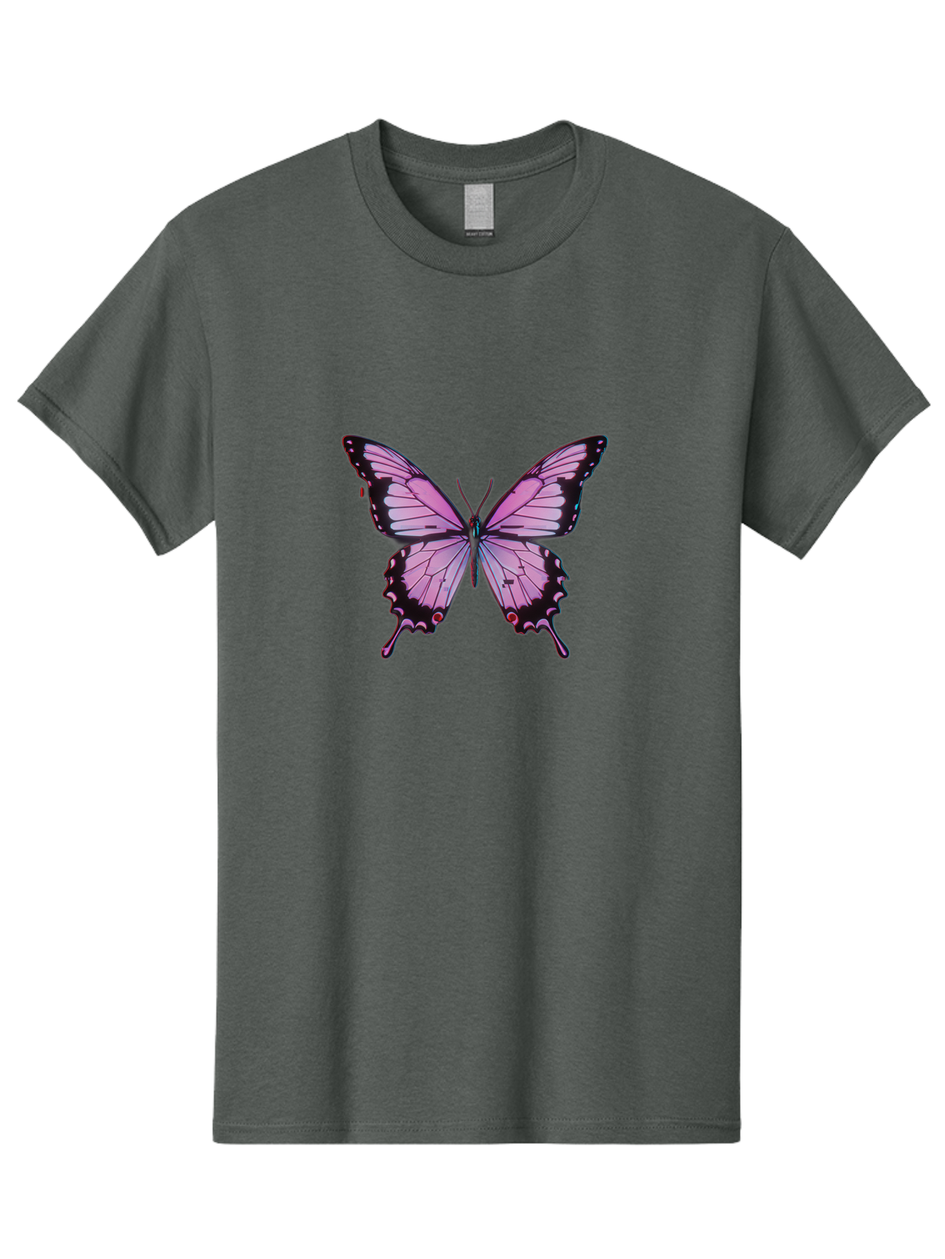 Pink-Butterfly-3 Men'S Graphic Tee, 100% Cotton, Comfortable Casual Summer Wear, Machine Washable, Vintage Camera, Old Camera, Antique Camera, Black Camera, Classic Photography, Photography Equipment, Nostalgic Device, Film Camera, Camera Art Bai217