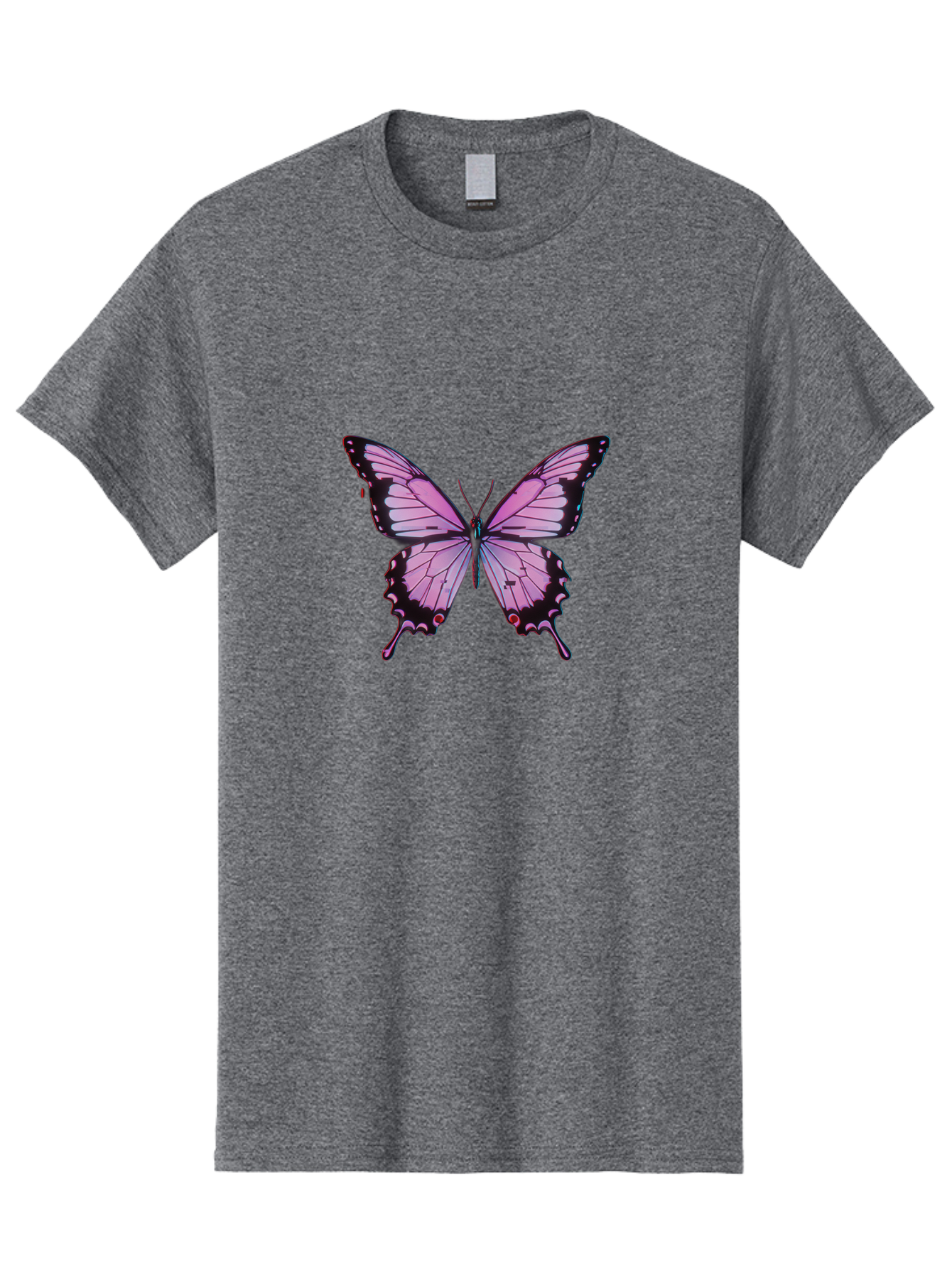 Pink-Butterfly-3 Men'S Graphic Tee, 100% Cotton, Comfortable Casual Summer Wear, Machine Washable, Vintage Camera, Old Camera, Antique Camera, Black Camera, Classic Photography, Photography Equipment, Nostalgic Device, Film Camera, Camera Art Bai217