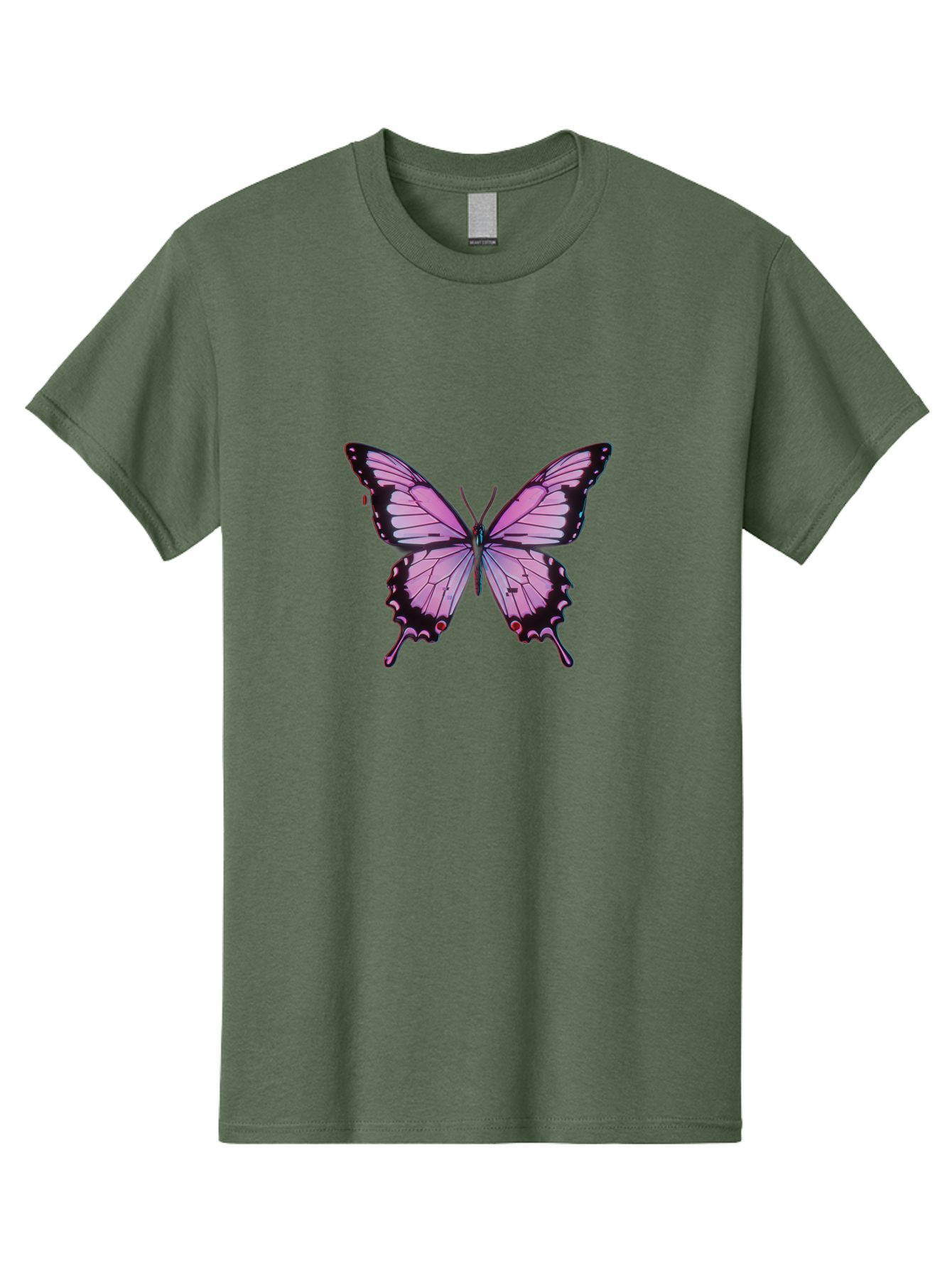 Pink-Butterfly-3 Men'S Graphic Tee, 100% Cotton, Comfortable Casual Summer Wear, Machine Washable, Vintage Camera, Old Camera, Antique Camera, Black Camera, Classic Photography, Photography Equipment, Nostalgic Device, Film Camera, Camera Art Bai217