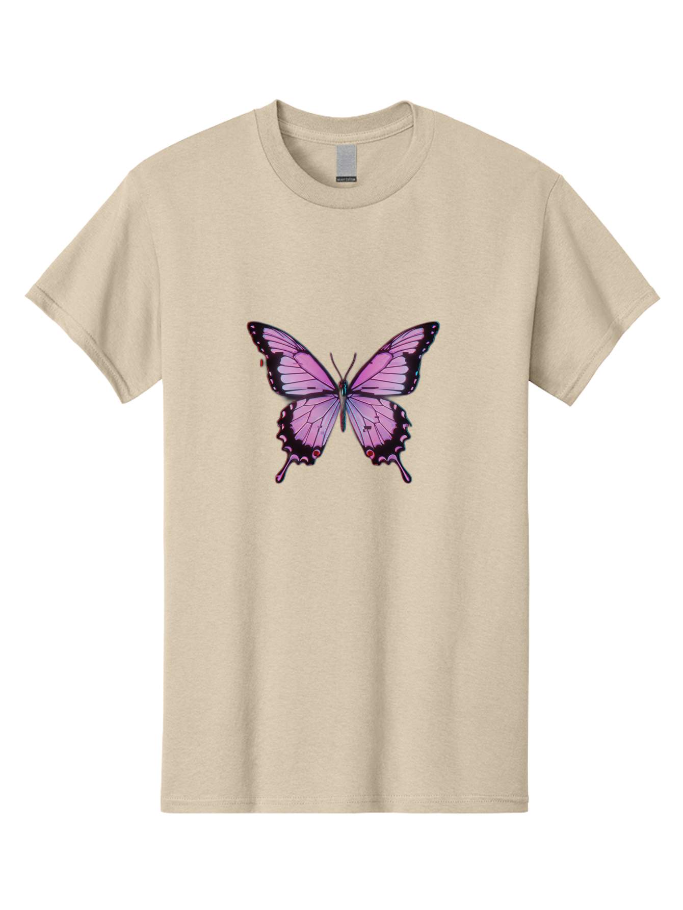 Pink-Butterfly-3 Men'S Graphic Tee, 100% Cotton, Comfortable Casual Summer Wear, Machine Washable, Vintage Camera, Old Camera, Antique Camera, Black Camera, Classic Photography, Photography Equipment, Nostalgic Device, Film Camera, Camera Art Bai217