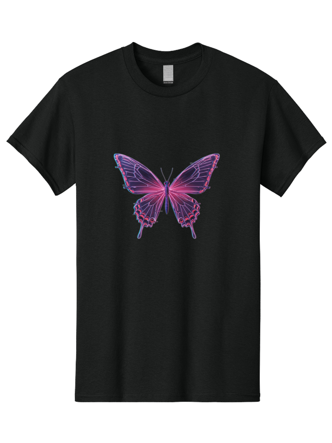 Pink-Butterfly-4 Men'S Graphic Tee, 100% Cotton, Comfortable Casual Summer Wear, Machine Washable, Vintage Camera, Old Camera, Antique Camera, Black Camera, Classic Photography, Photography Equipment, Nostalgic Device, Film Camera, Camera Art Bai218