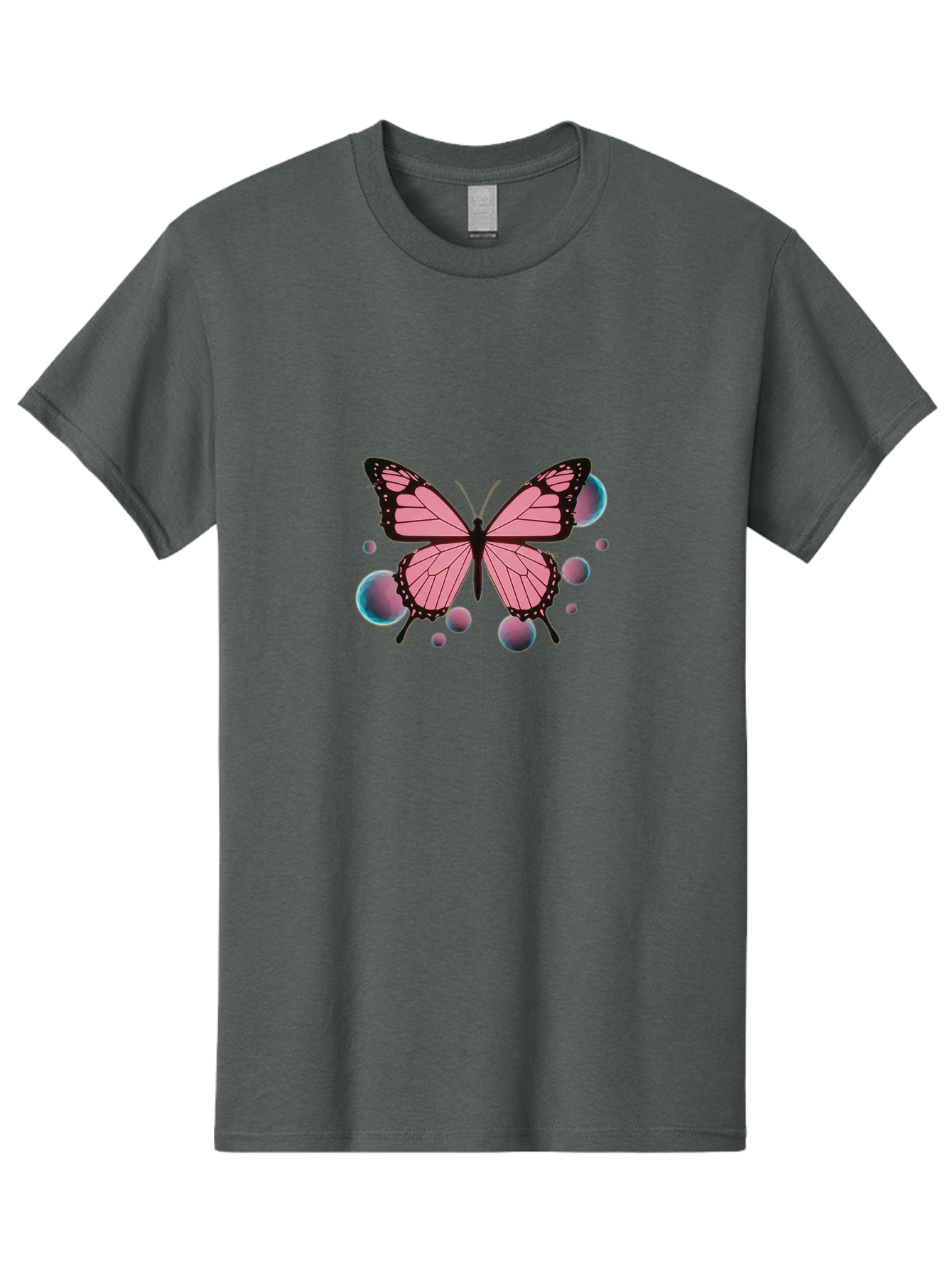 Pink-Butterfly-7 Men'S Graphic Tee, 100% Cotton, Comfortable Casual Summer Wear, Machine Washable, Vintage Camera, Old Camera, Antique Camera, Black Camera, Classic Photography, Photography Equipment, Nostalgic Device, Film Camera, Camera Art Bai221