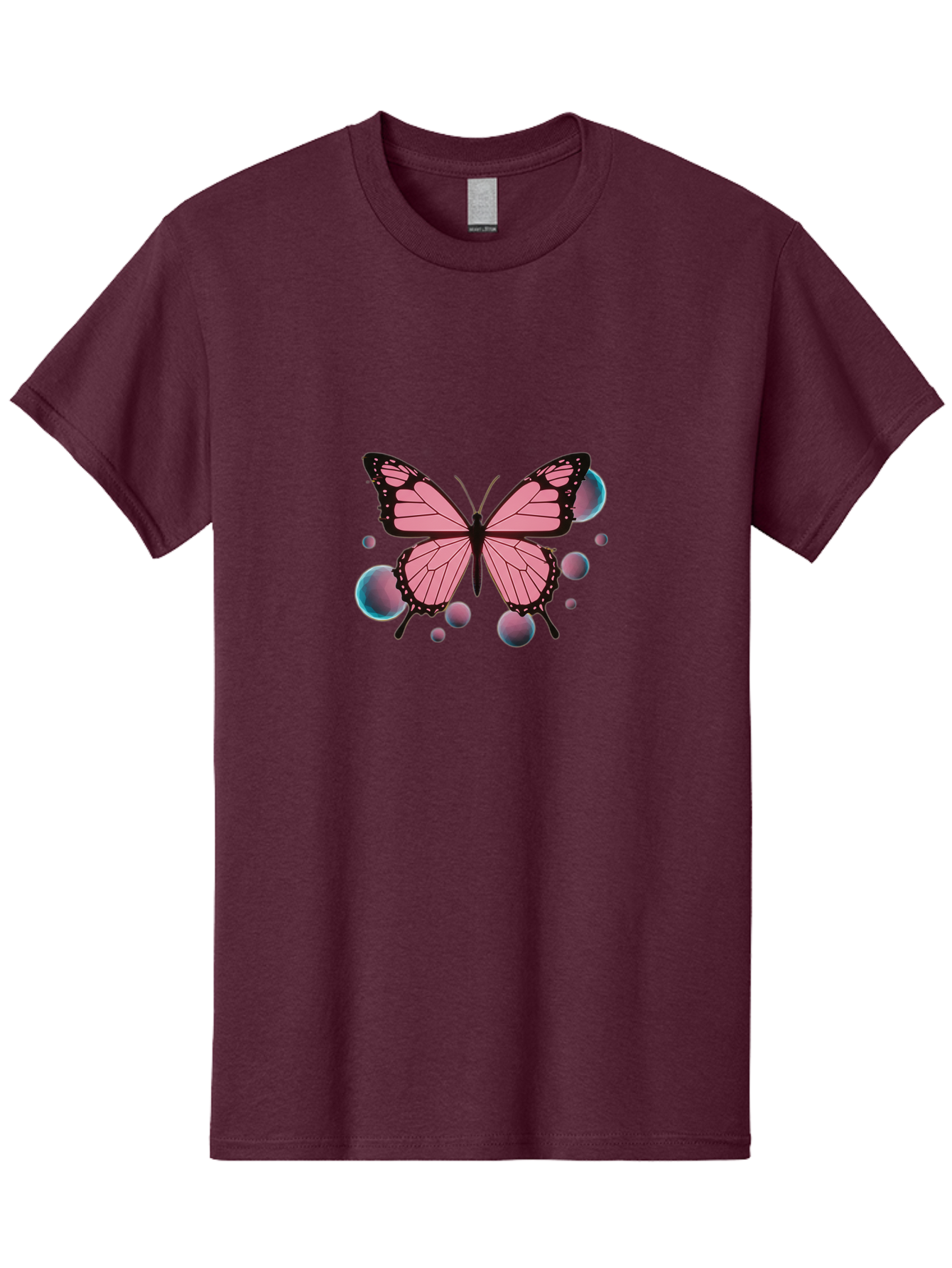 Pink-Butterfly-7 Men'S Graphic Tee, 100% Cotton, Comfortable Casual Summer Wear, Machine Washable, Vintage Camera, Old Camera, Antique Camera, Black Camera, Classic Photography, Photography Equipment, Nostalgic Device, Film Camera, Camera Art Bai221