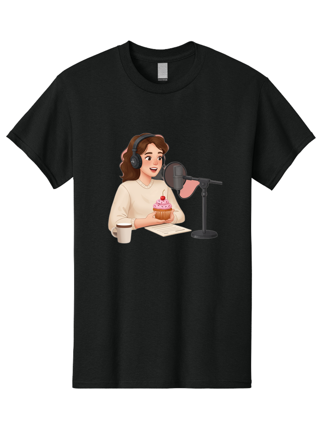 Podcast-Host-Cupcake Men'S Graphic Tee, 100% Cotton, Comfortable Casual Summer Wear, Machine Washable, Vintage Camera, Old Camera, Antique Camera, Black Camera, Classic Photography, Photography Equipment, Nostalgic Device, Film Camera, Bai231