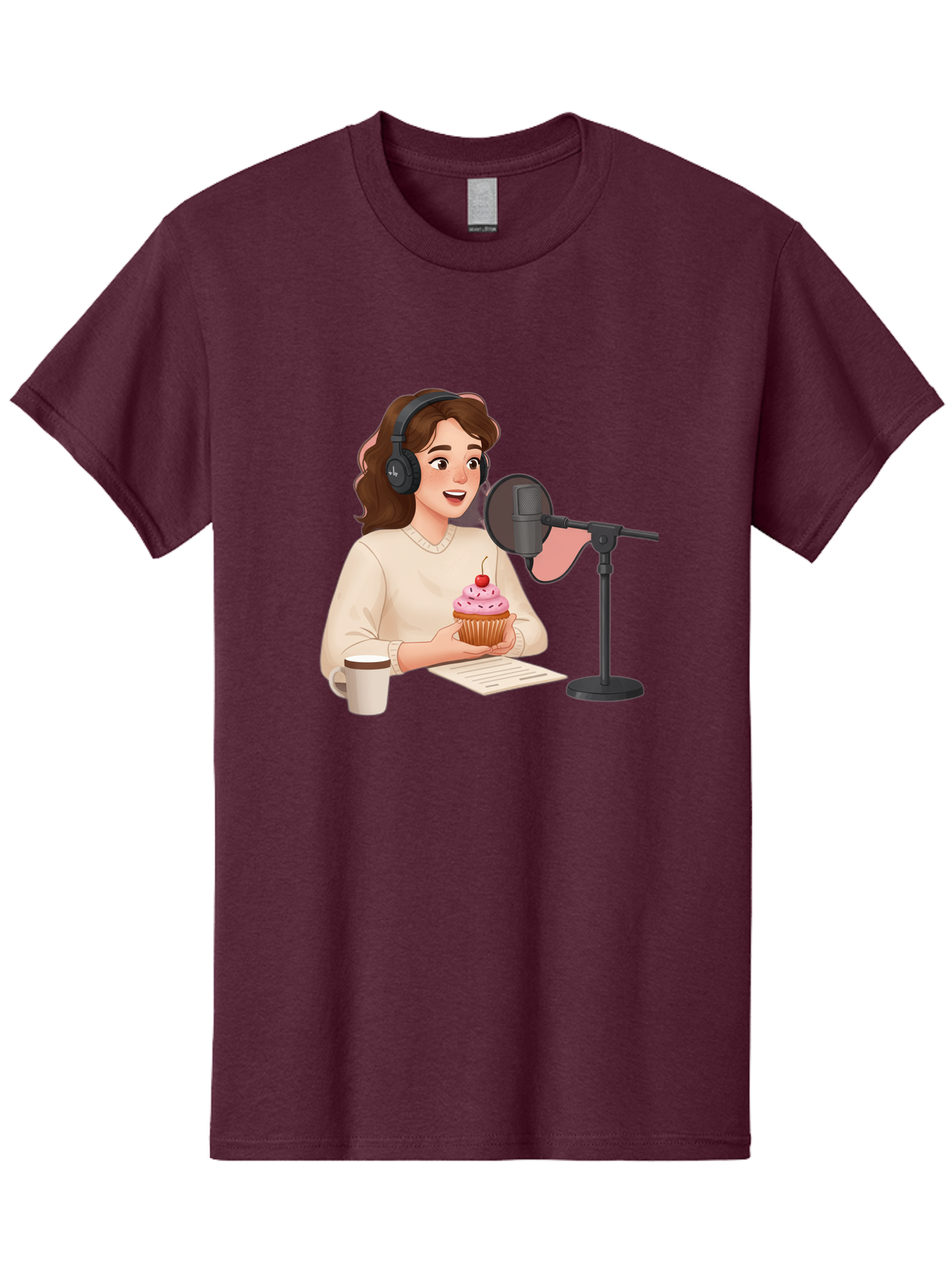 Podcast-Host-Cupcake Men'S Graphic Tee, 100% Cotton, Comfortable Casual Summer Wear, Machine Washable, Vintage Camera, Old Camera, Antique Camera, Black Camera, Classic Photography, Photography Equipment, Nostalgic Device, Film Camera, Bai231