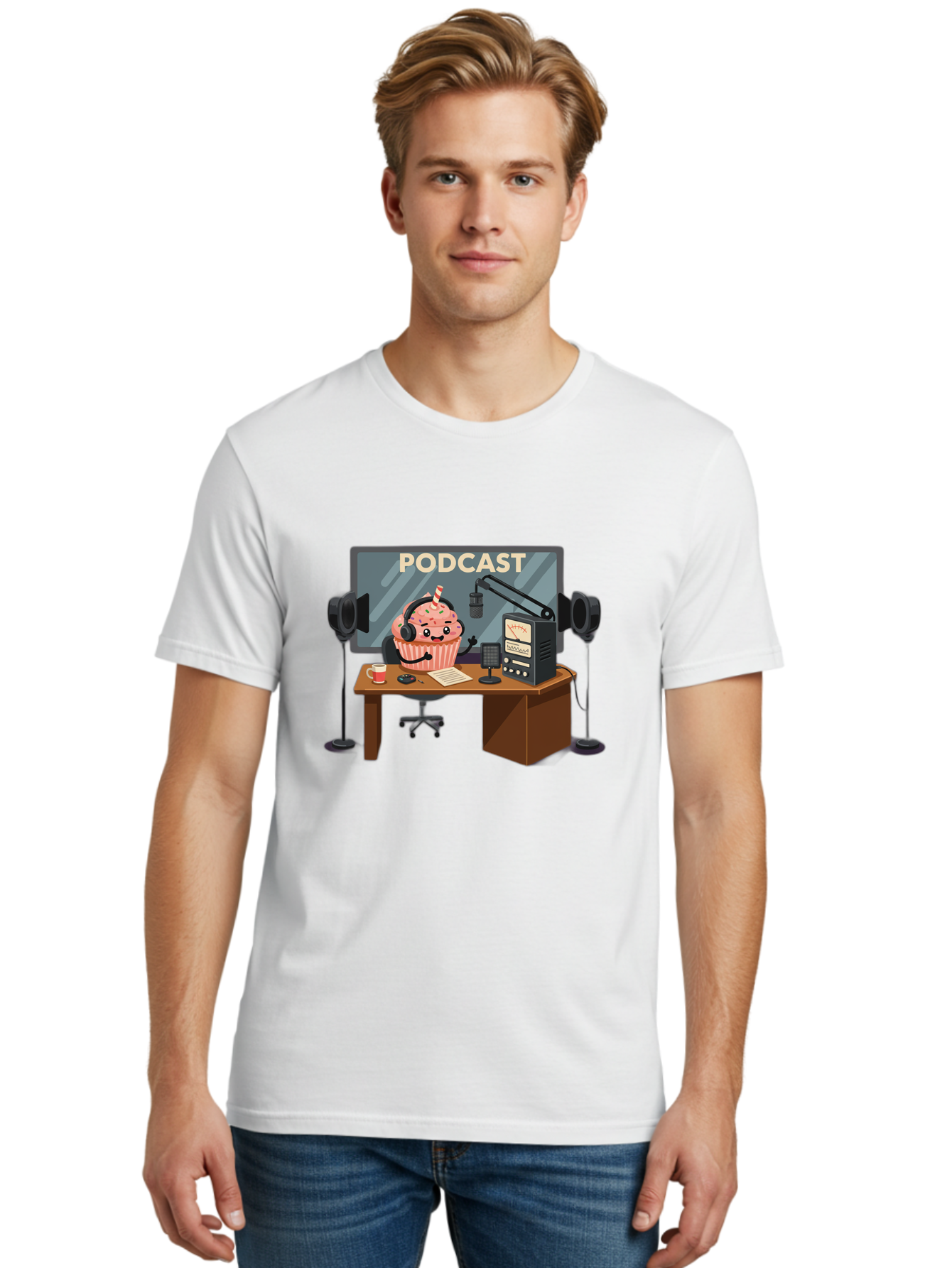 Podcast Men'S Graphic Tee, 100% Cotton, Comfortable Casual Summer Wear, Machine Washable, Vintage Camera, Old Camera, Antique Camera, Black Camera, Classic Photography, Photography Equipment, Nostalgic Device, Film Camera, Camera Art Bai232