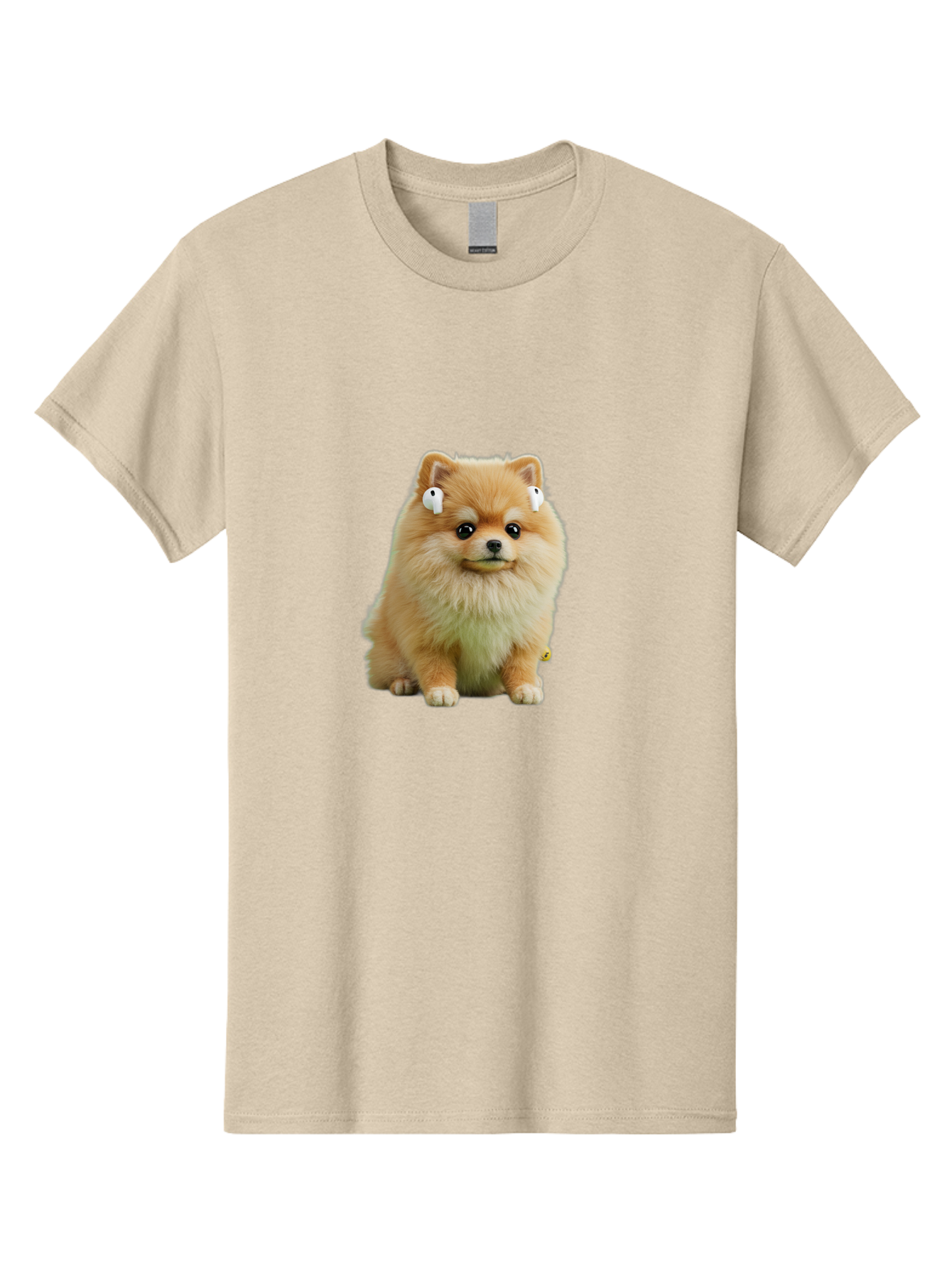 Pomeranian-With-Earbuds Men'S Graphic Tee, 100% Cotton, Comfortable Casual Summer Wear, Machine Washable, Vintage Camera, Old Camera, Antique Camera, Black Camera, Classic Photography, Photography Equipment, Nostalgic Device, Film Camera, Bai234