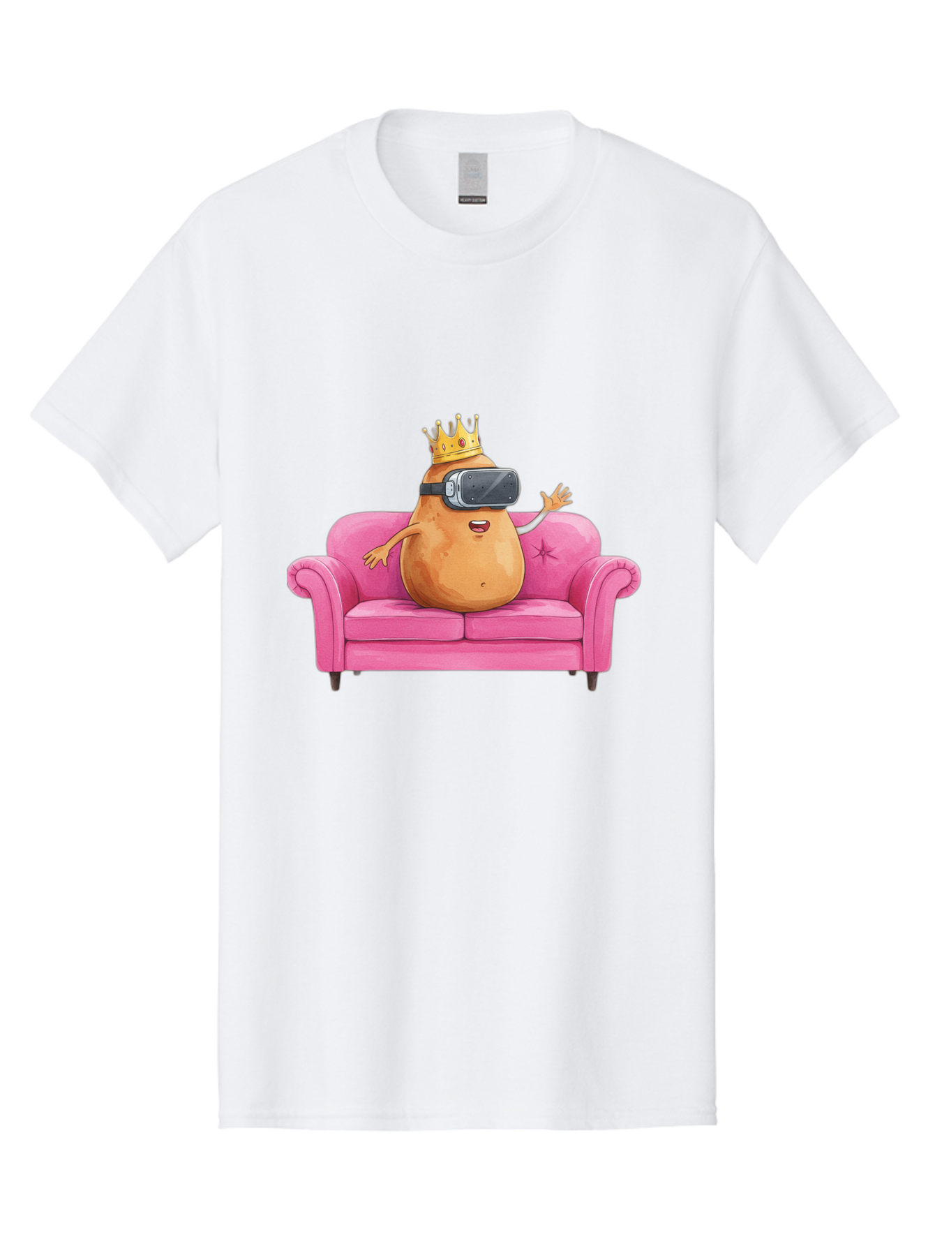 Potato-King-1 Men'S Graphic Tee, 100% Cotton, Comfortable Casual Summer Wear, Machine Washable, Vintage Camera, Old Camera, Antique Camera, Black Camera, Classic Photography, Photography Equipment, Nostalgic Device, Film Camera, Camera Art Bai236