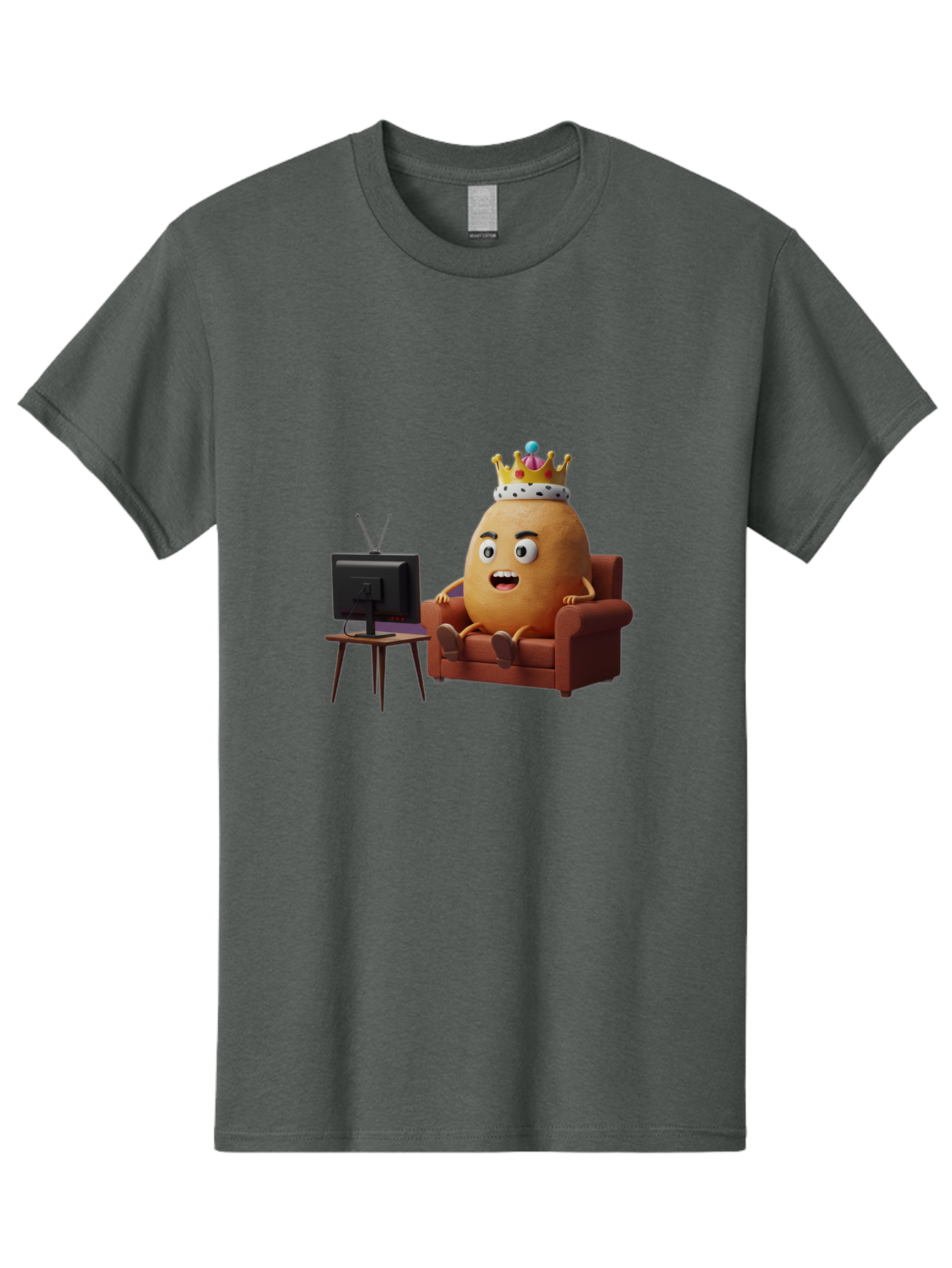 Potato-With-Crown Men'S Graphic Tee, 100% Cotton, Comfortable Casual Summer Wear, Machine Washable, Vintage Camera, Old Camera, Antique Camera, Black Camera, Classic Photography, Photography Equipment, Nostalgic Device, Film Camera, Camera Art Bai252