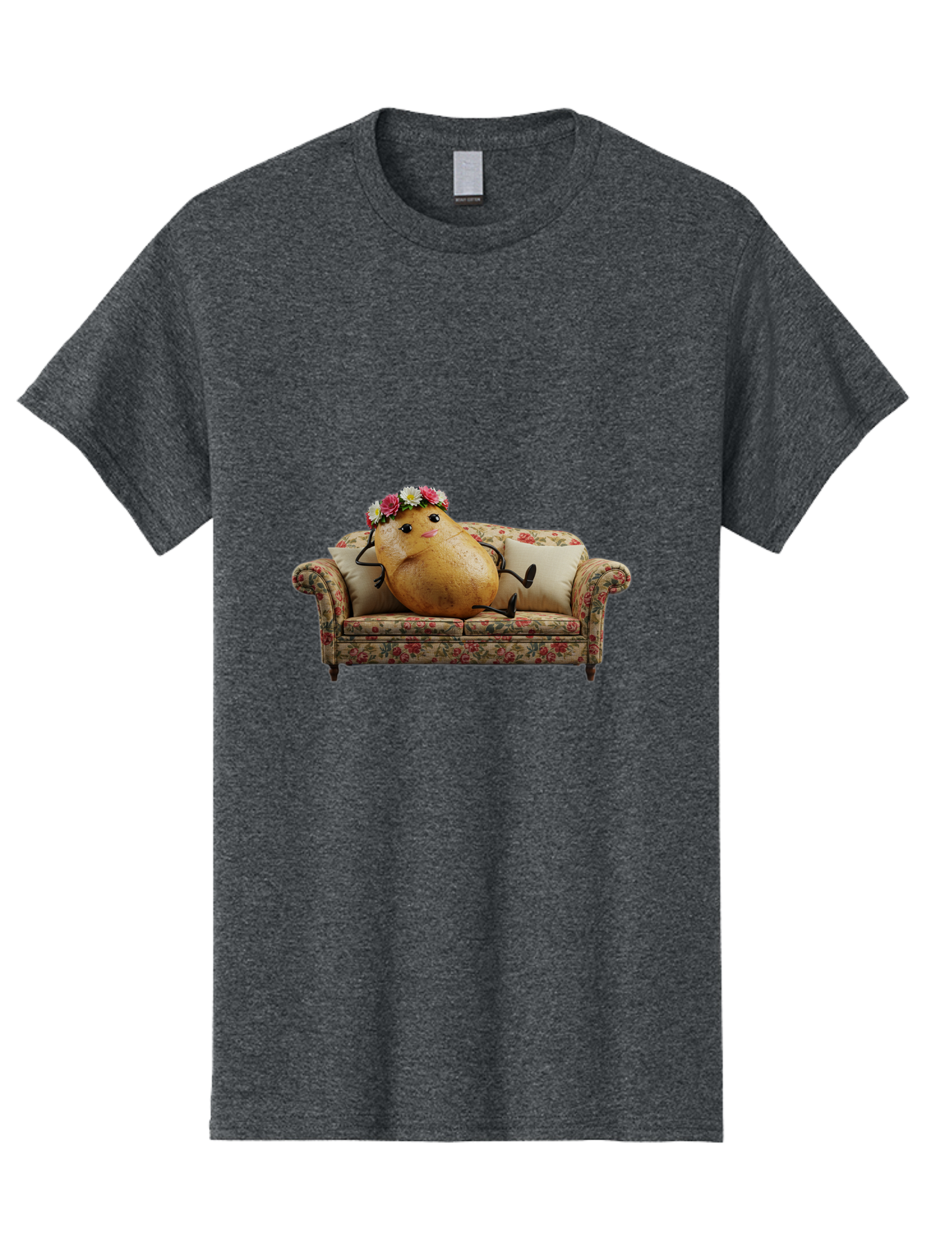 Potato-With-Flowers-On-Sofa Men'S Graphic Tee, 100% Cotton, Comfortable Casual Summer Wear, Machine Washable, Vintage Camera, Old Camera, Antique Camera, Black Camera, Classic Photography, Photography Equipment, Nostalgic Device, Film Camera, Bai253