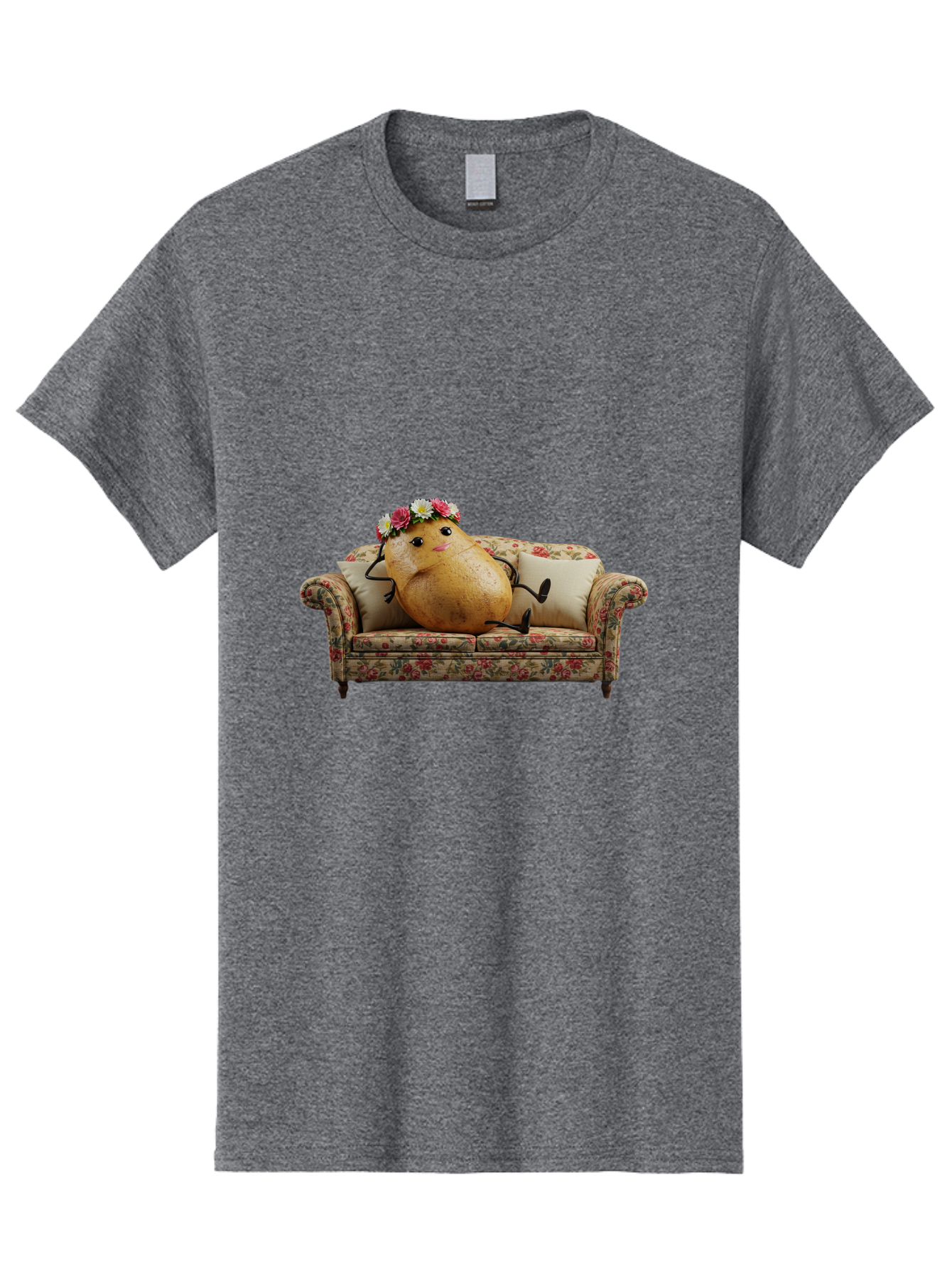 Potato-With-Flowers-On-Sofa Men'S Graphic Tee, 100% Cotton, Comfortable Casual Summer Wear, Machine Washable, Vintage Camera, Old Camera, Antique Camera, Black Camera, Classic Photography, Photography Equipment, Nostalgic Device, Film Camera, Bai253