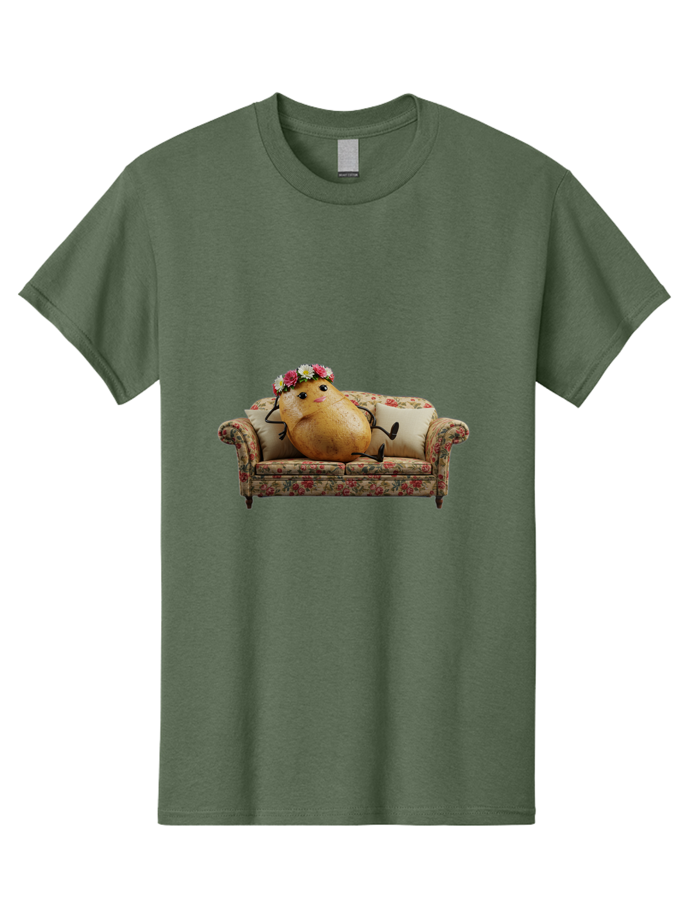 Potato-With-Flowers-On-Sofa Men'S Graphic Tee, 100% Cotton, Comfortable Casual Summer Wear, Machine Washable, Vintage Camera, Old Camera, Antique Camera, Black Camera, Classic Photography, Photography Equipment, Nostalgic Device, Film Camera, Bai253