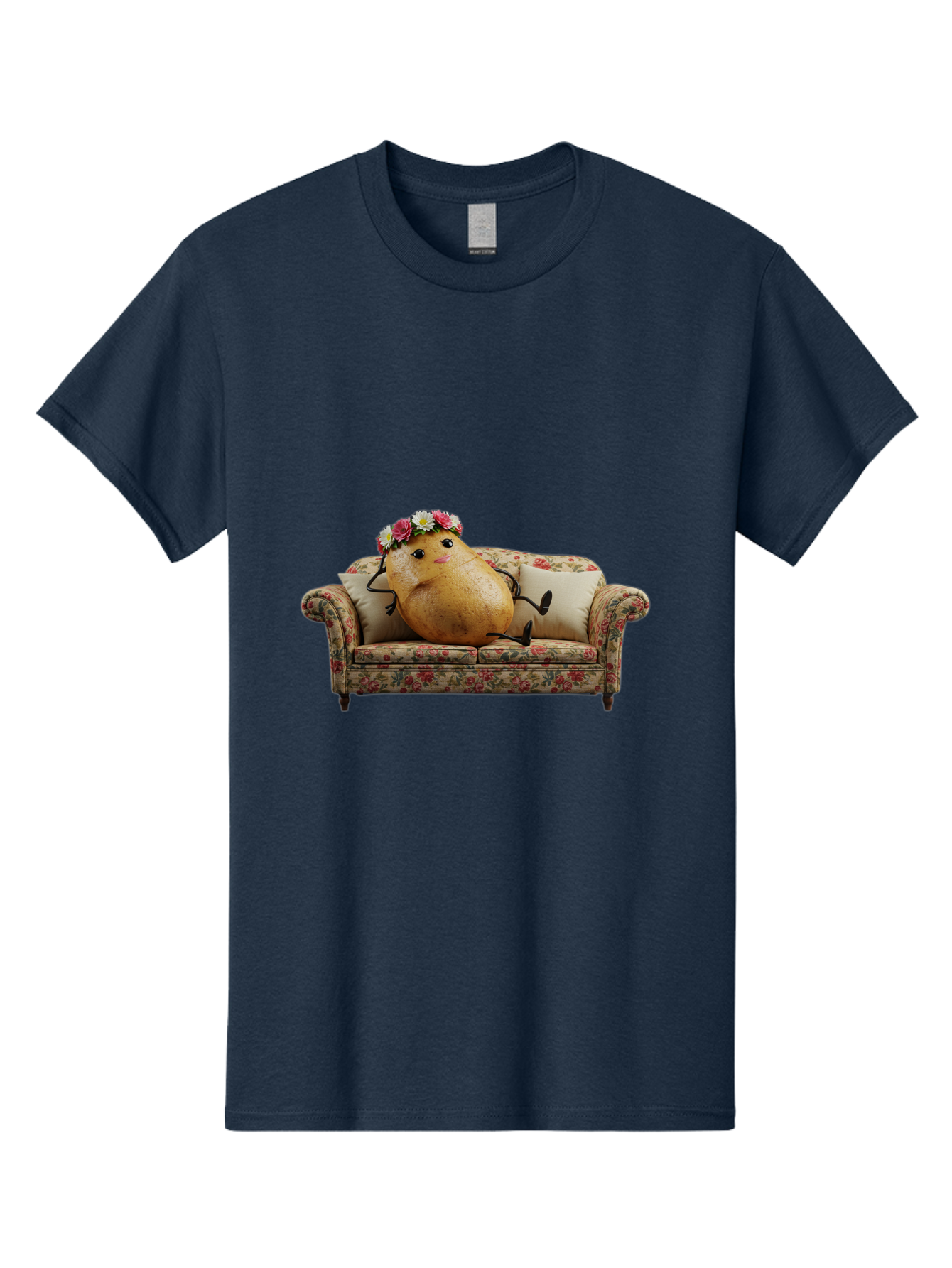 Potato-With-Flowers-On-Sofa Men'S Graphic Tee, 100% Cotton, Comfortable Casual Summer Wear, Machine Washable, Vintage Camera, Old Camera, Antique Camera, Black Camera, Classic Photography, Photography Equipment, Nostalgic Device, Film Camera, Bai253