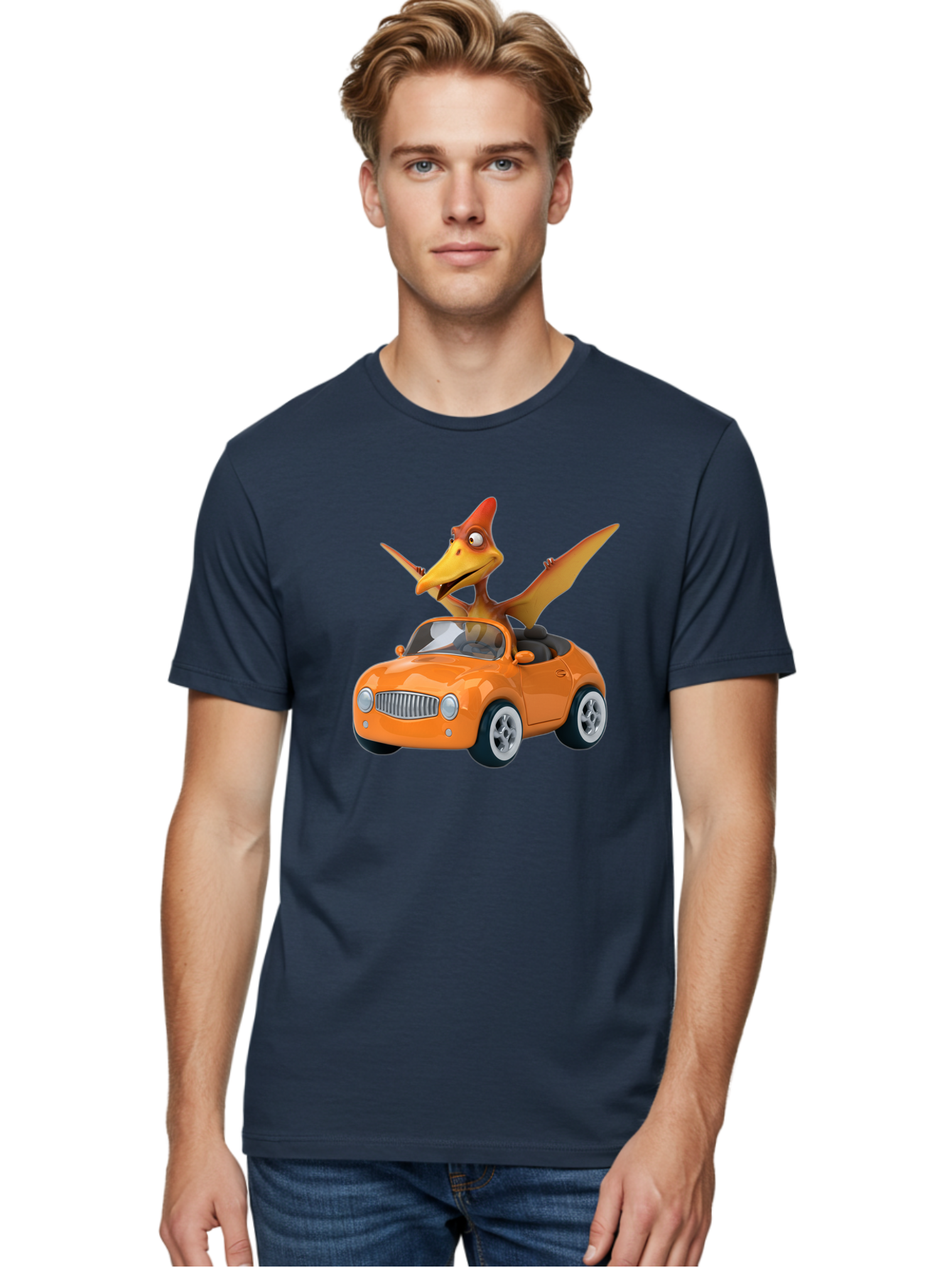Pterodactyl-In-Orange-Convertible Men'S Graphic Tee, 100% Cotton, Comfortable Casual Summer Wear, Machine Washable, Vintage Camera, Old Camera, Antique Camera, Black Camera, Classic Photography, Photography Equipment, Nostalgic Device, Bai254