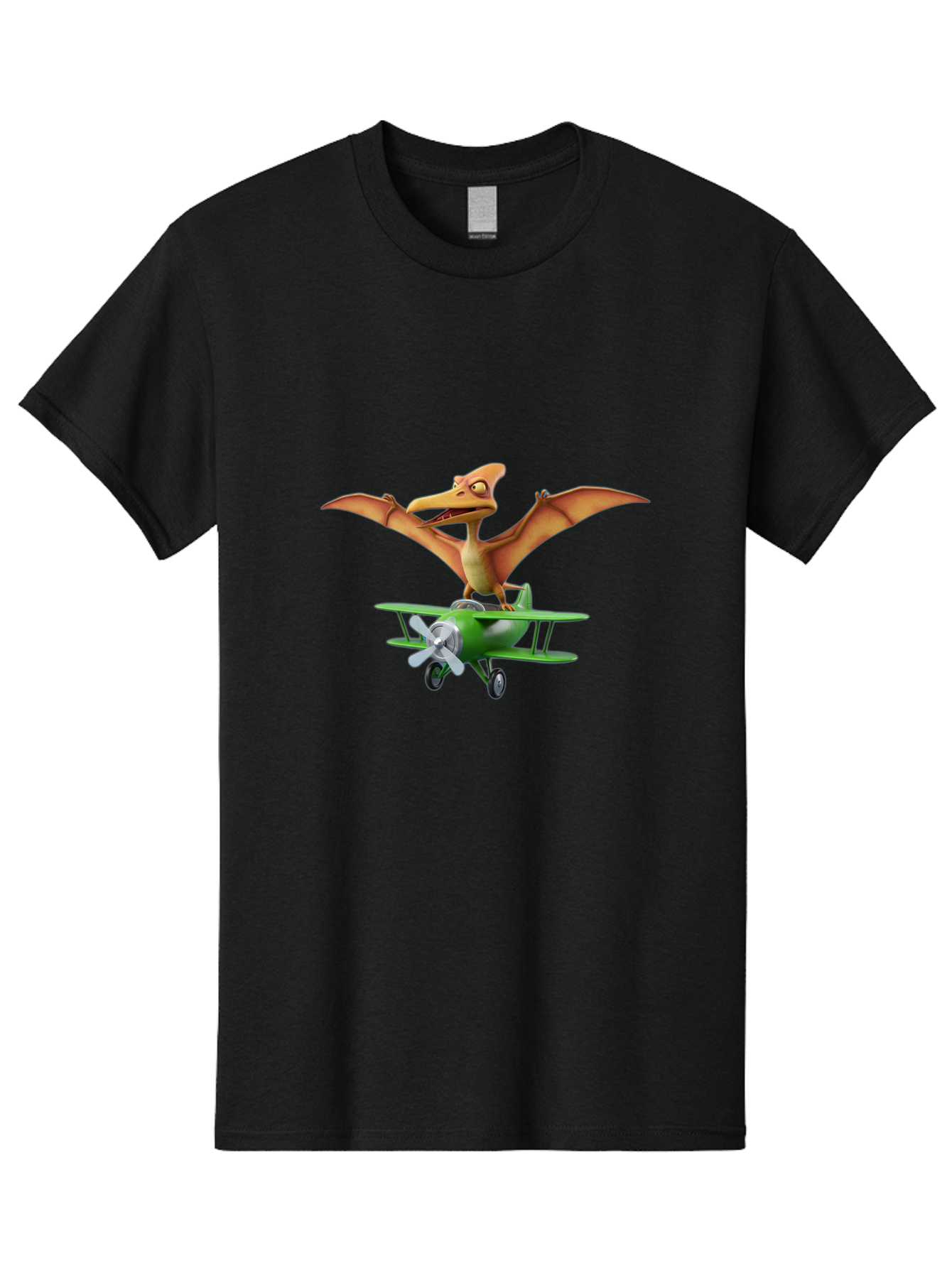 Pterodactyl-On-Plane Men'S Graphic Tee, 100% Cotton, Comfortable Casual Summer Wear, Machine Washable, Vintage Camera, Old Camera, Antique Camera, Black Camera, Classic Photography, Photography Equipment, Nostalgic Device, Film Camera, Bai255